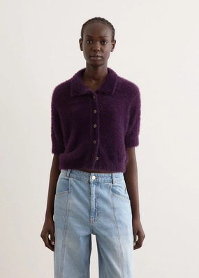 Cristin Fluffy Cardigan Temperature Regulating Lining FadeResistant Yarn