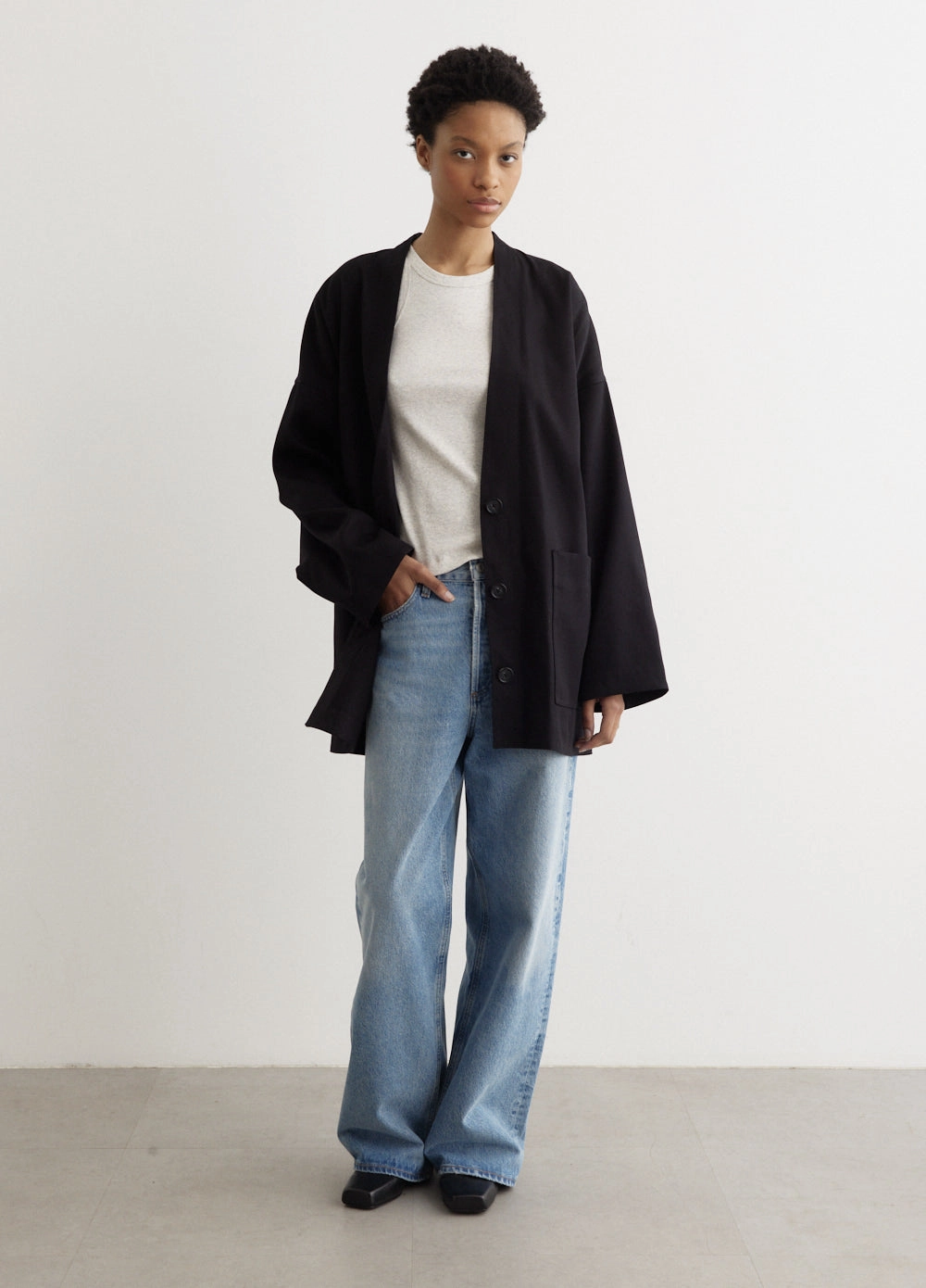 Effortless Look Oversized Cotton Cardigan