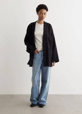 Effortless Look Oversized Cotton Cardigan