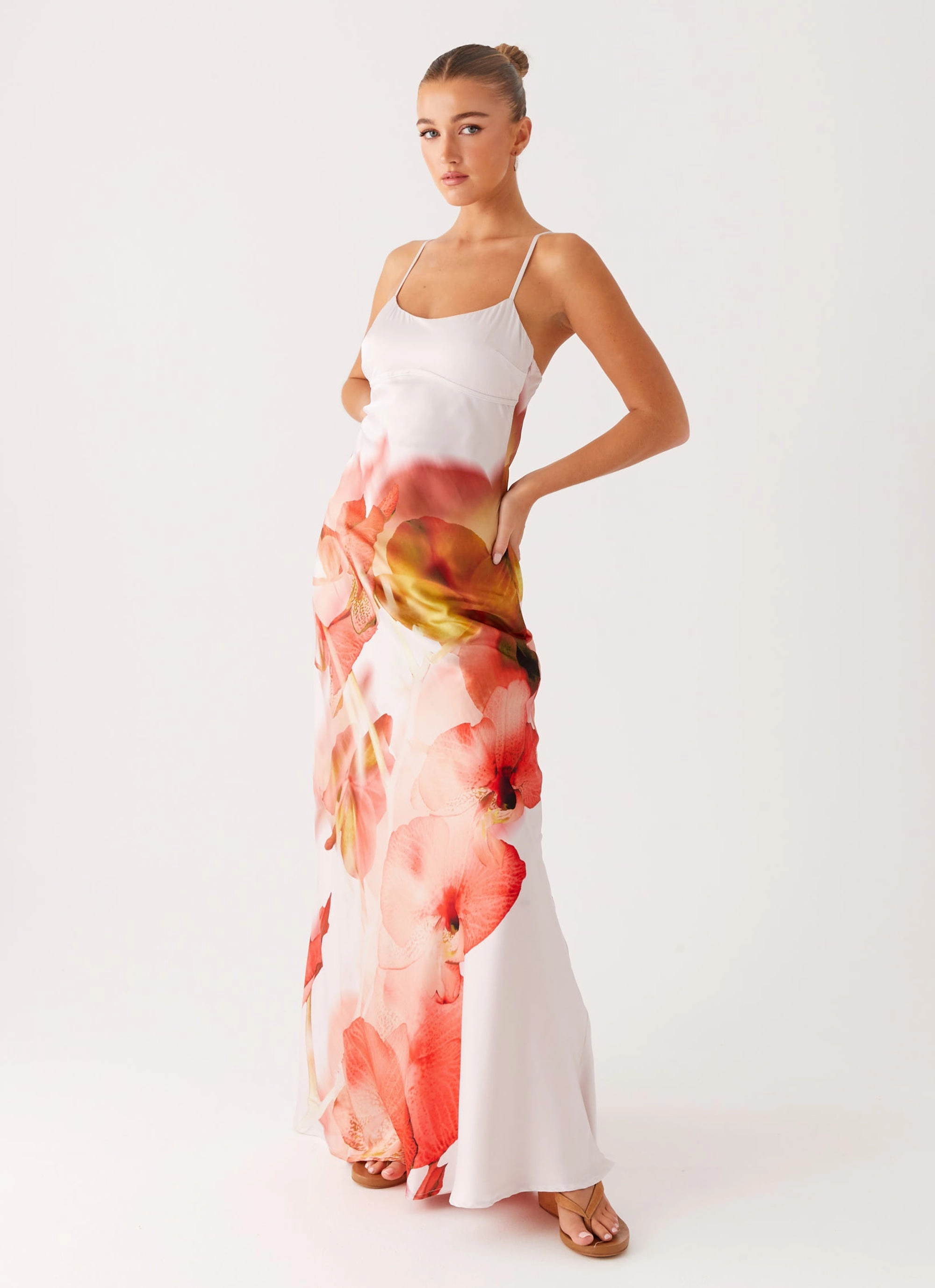 Matte Fabric Relaxed Style Wear Pacha Maxi Dress - Peach Rose