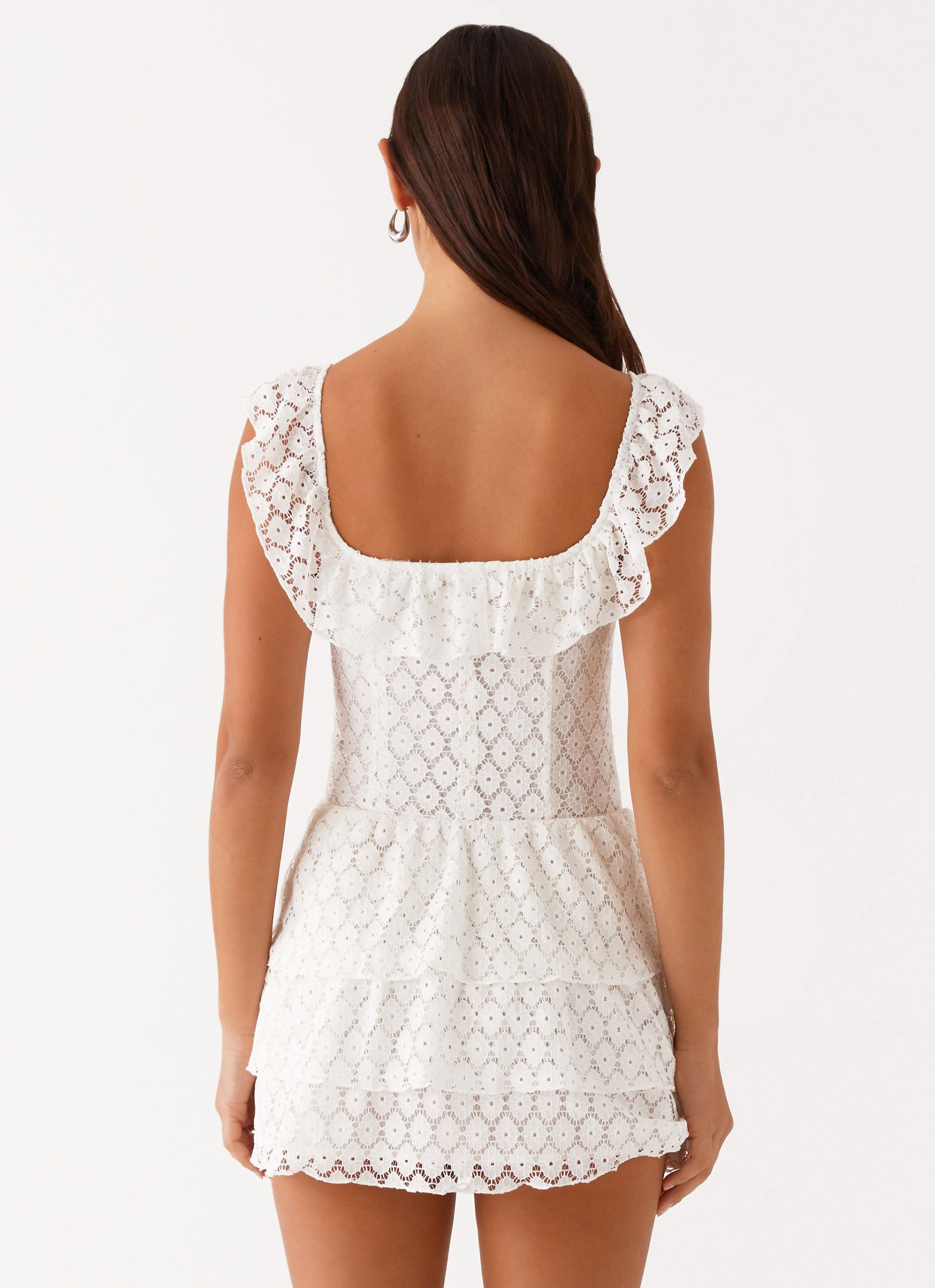 Paradise Dreams Corset Mini Dress - White Special-Occasion Versatile Wearable