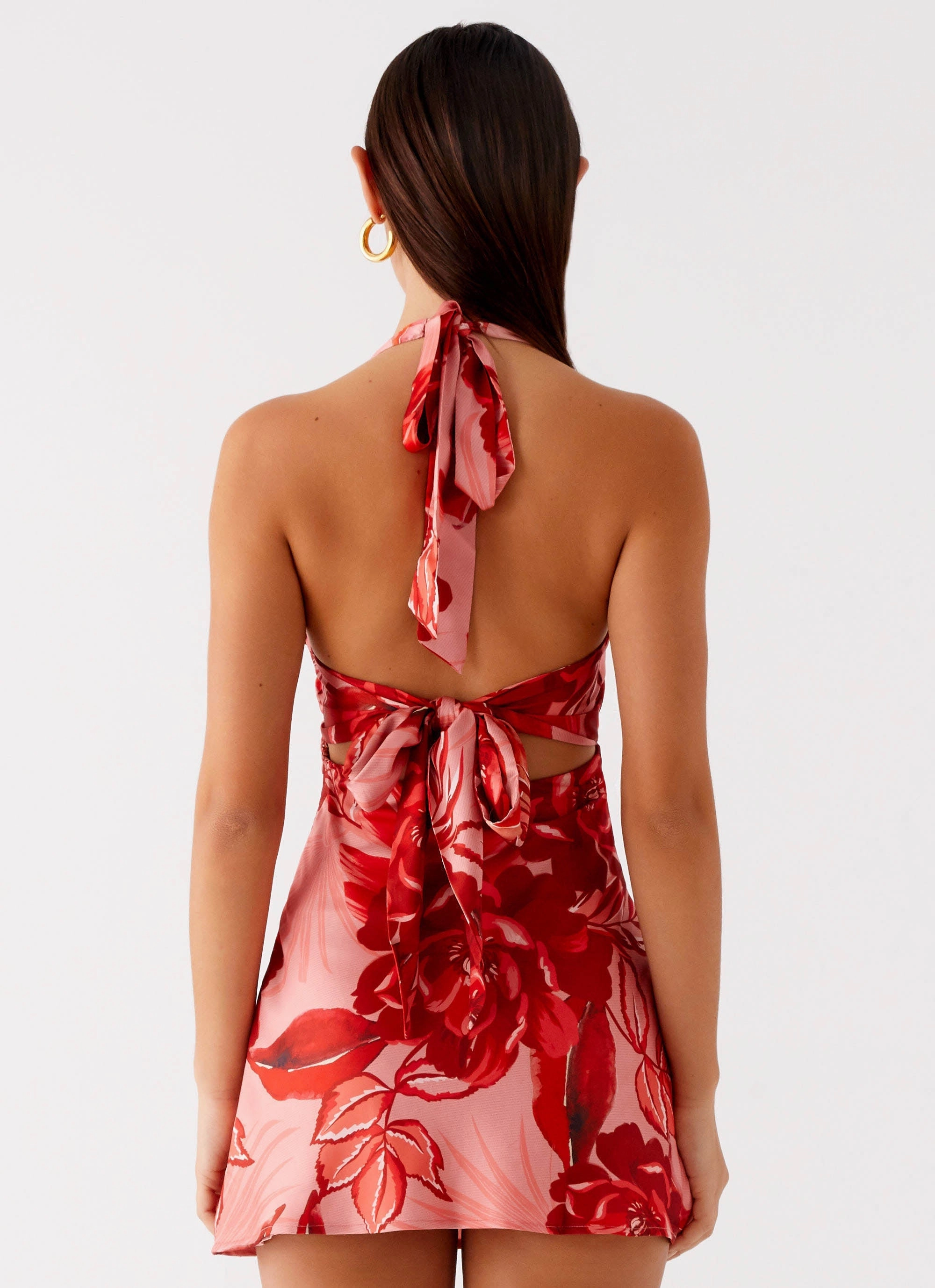 Heavy Hearted Mini Dress - Sicily Sunsets Print Versatile Style