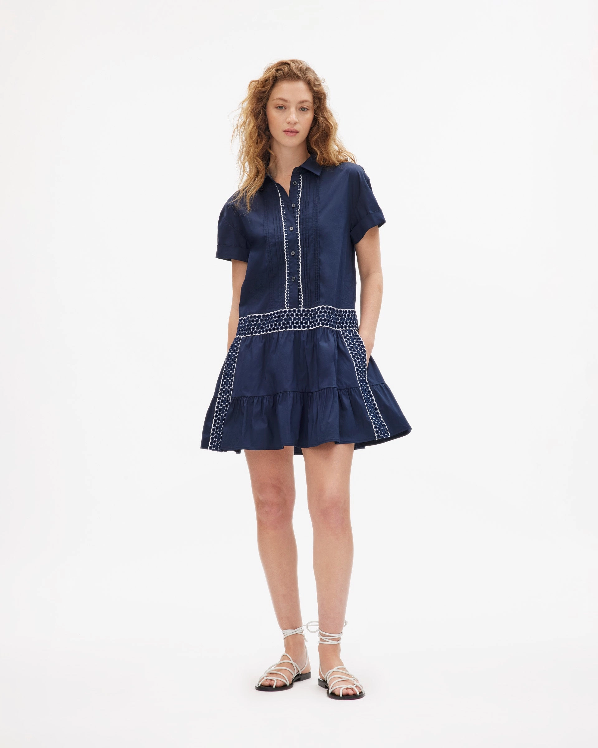 Sleek Drape Geometric-pattern Jasmine Dress