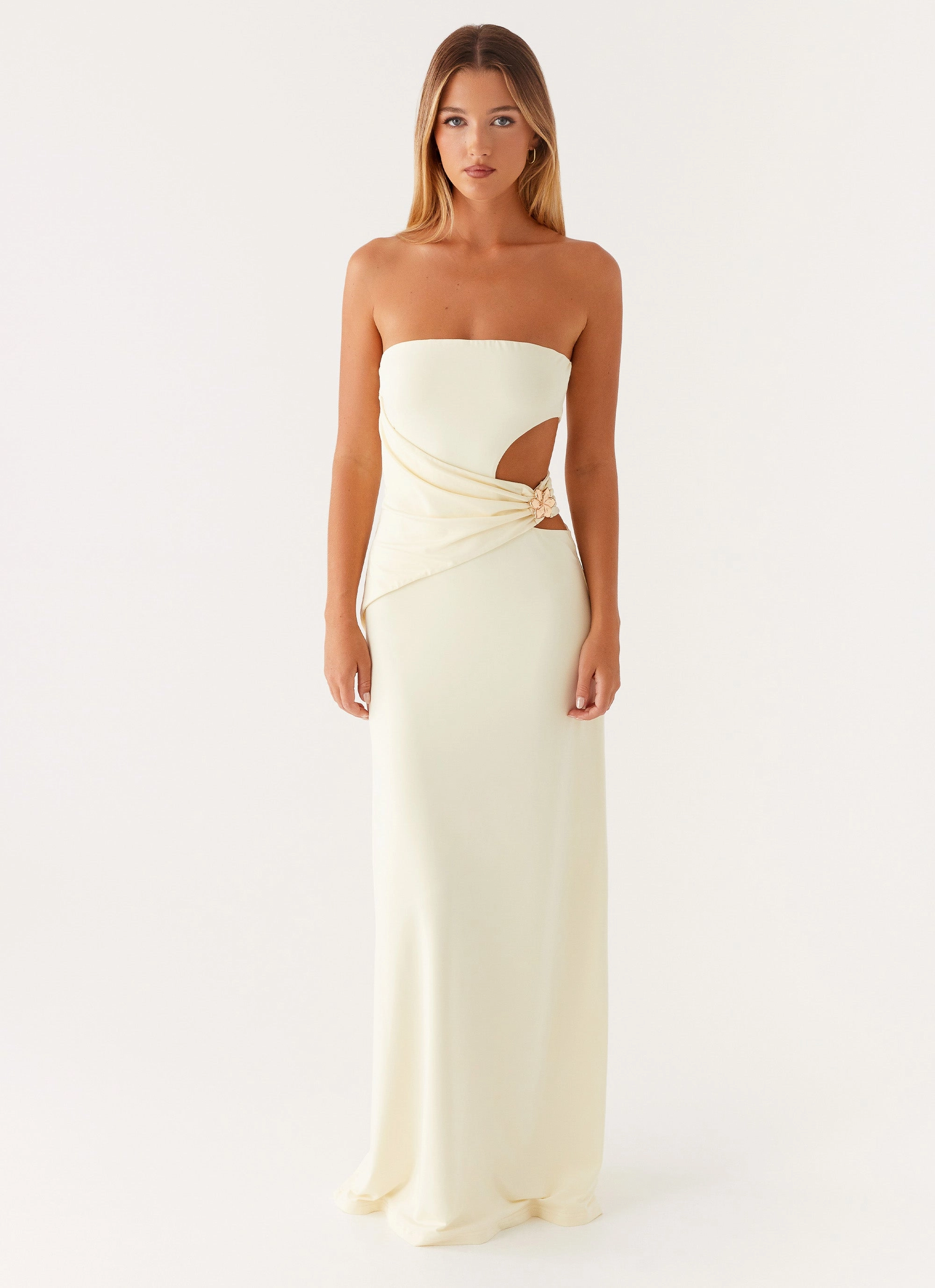 Subtle Glam Soft Air Anetta Maxi Dress - Yellow