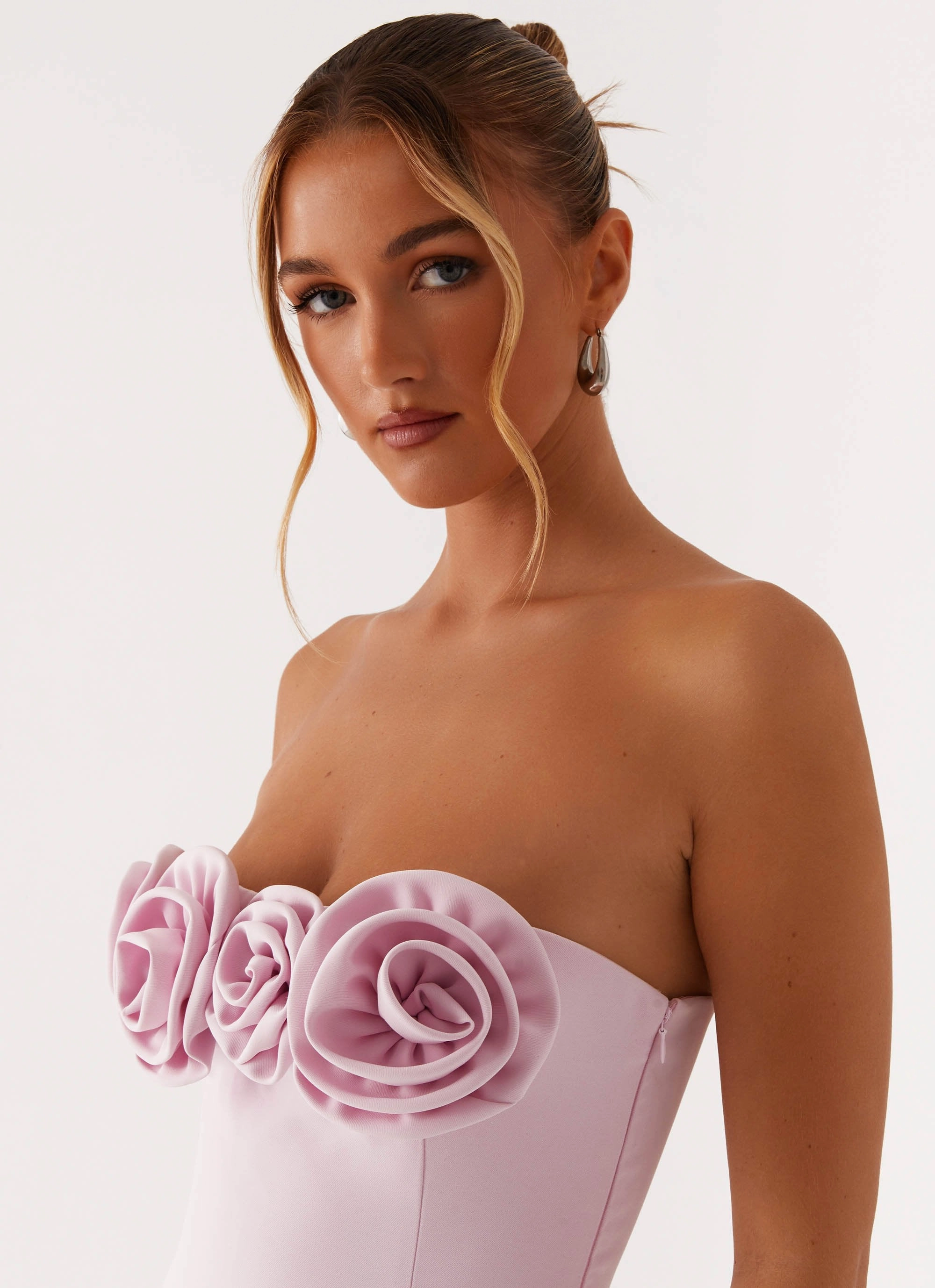 Patsie Strapless Mini Dress - Pink Semi Casual Bold Elegance