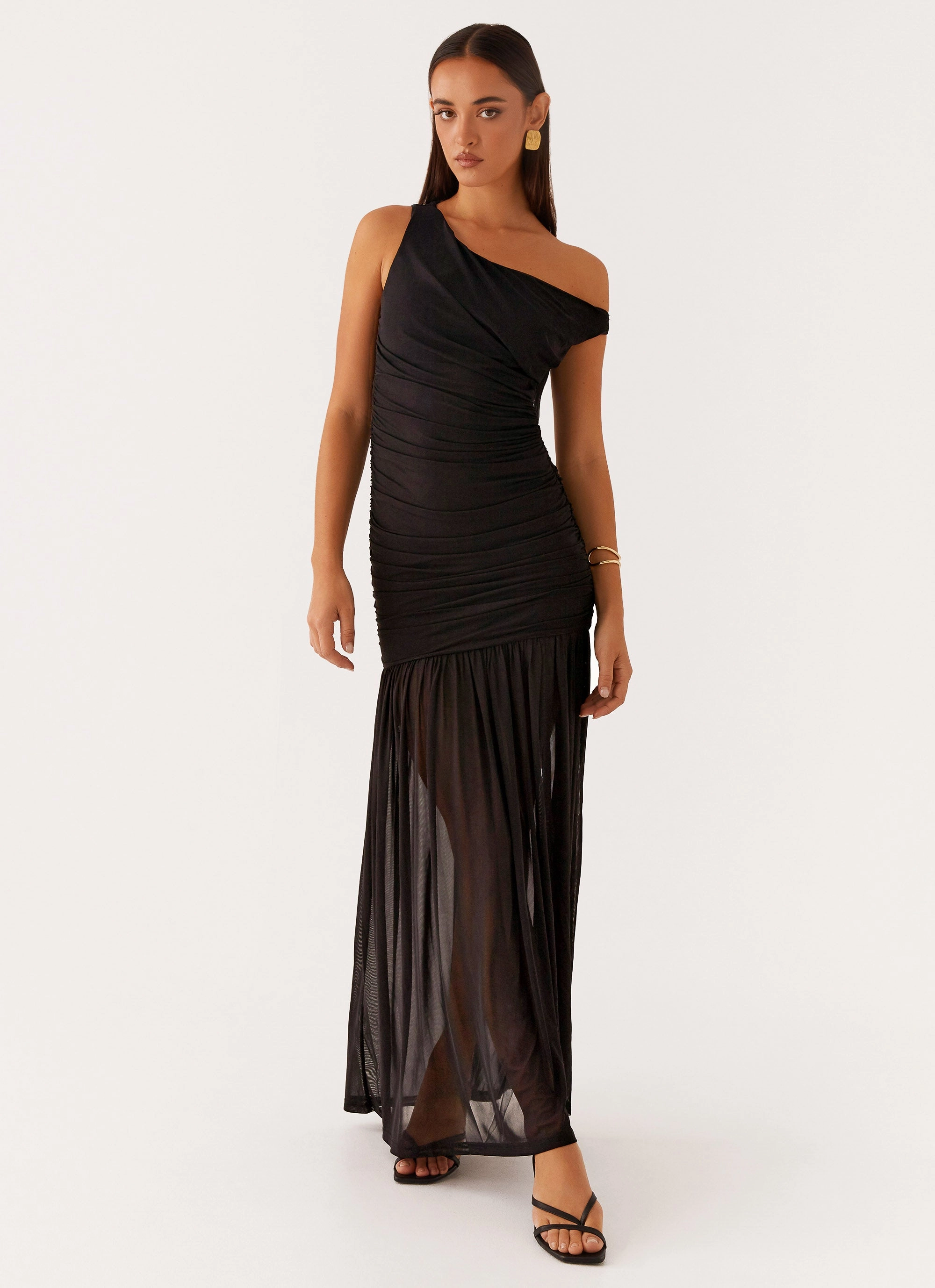 Pavilion Maxi Dress - Black Vintage feel