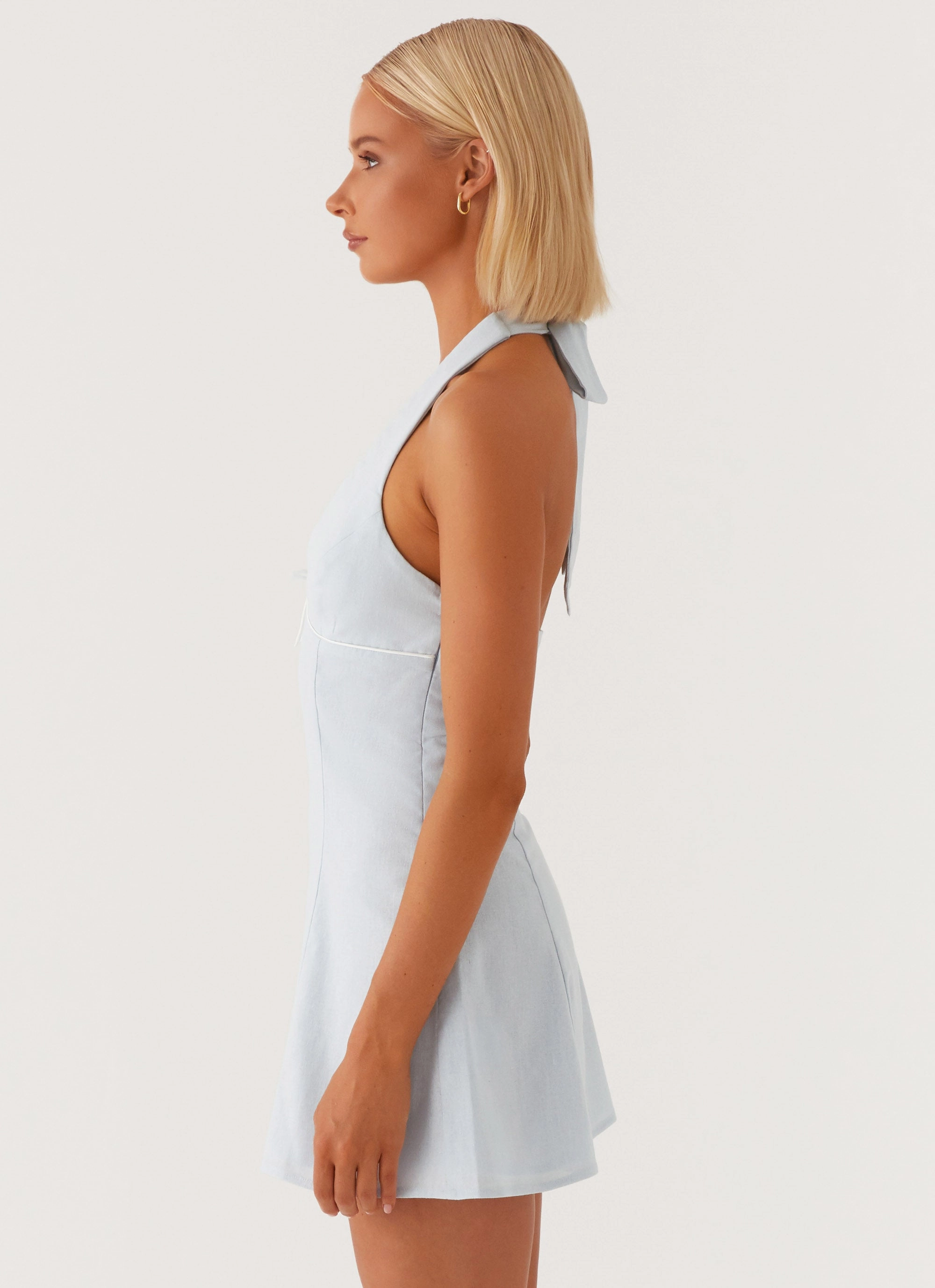 Fresh Glow Smooth Tone Bronte Mini Dress - Blue
