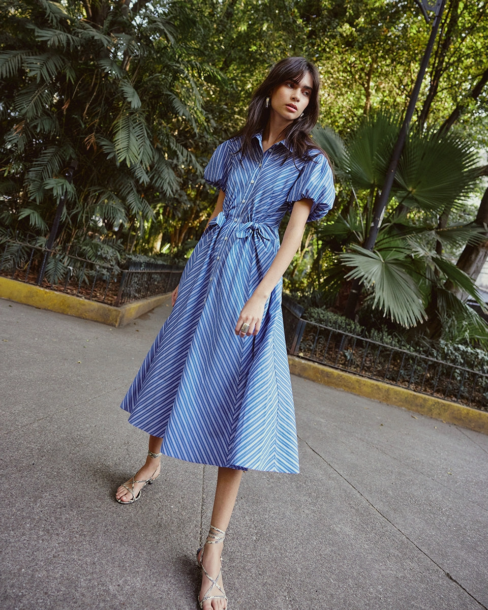 Wrinkle-Resistant Neat Finish Elza Dress