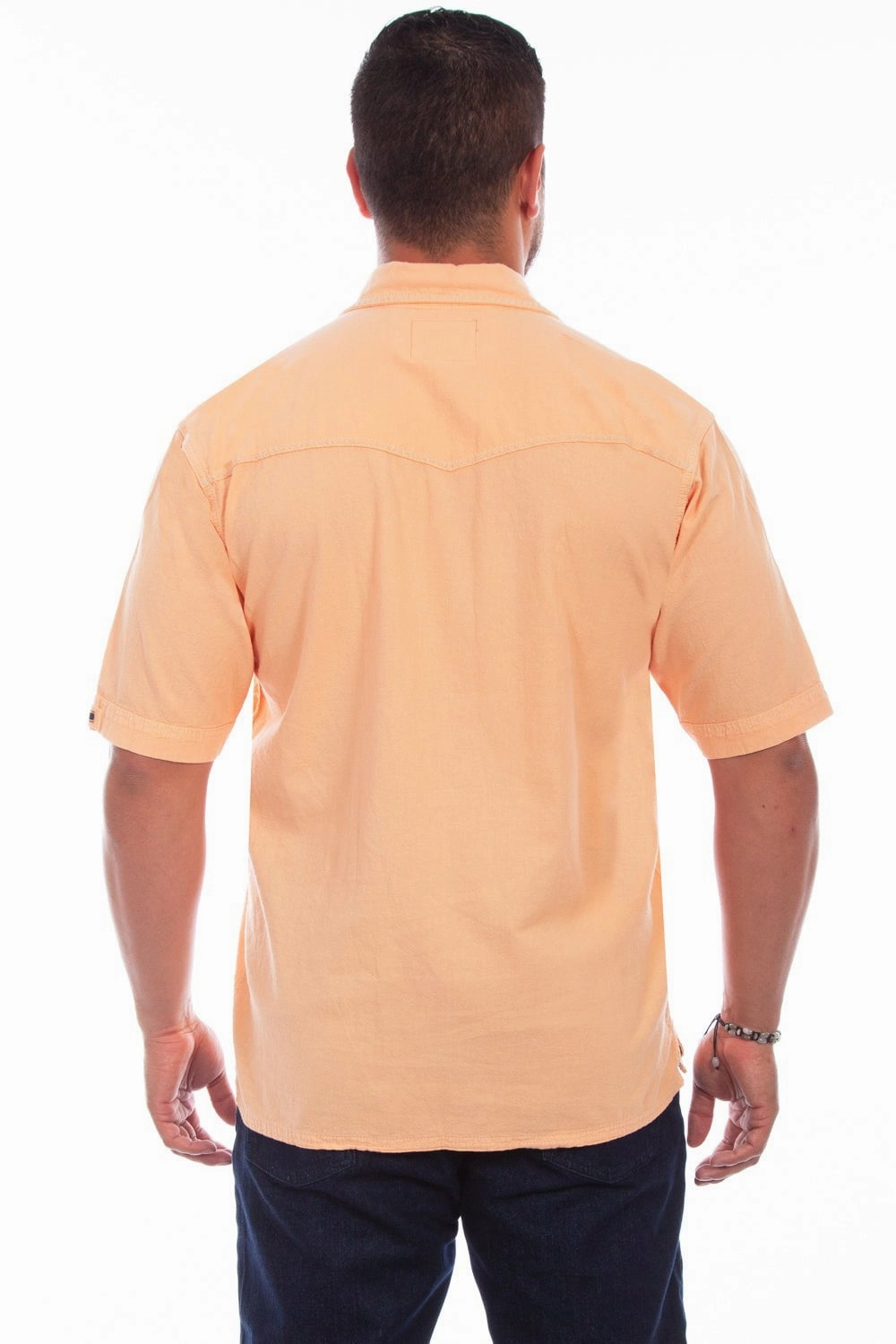 Scully Mens Papaya 100% Cotton Palm S/S Shirt Luxury Feel