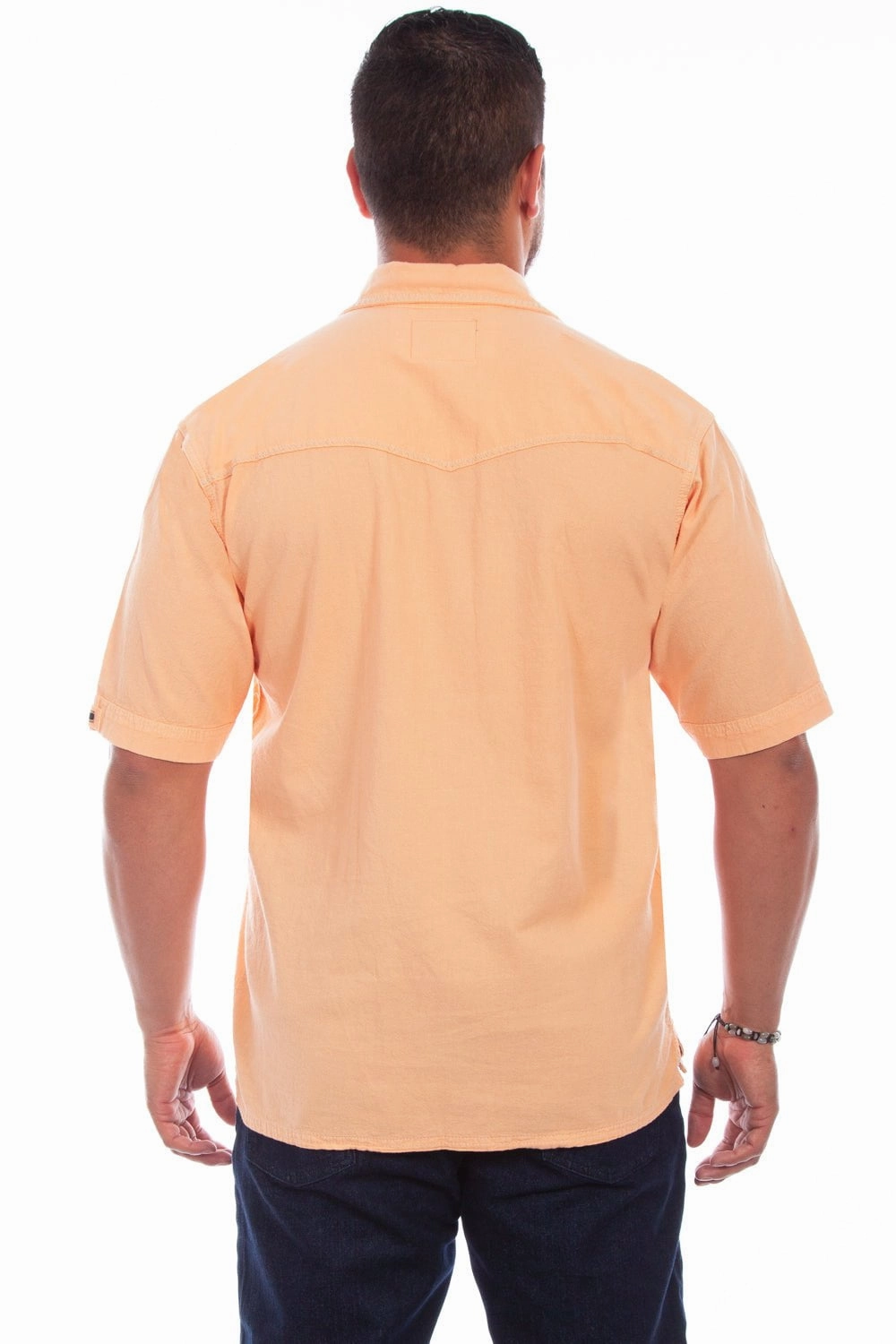 Scully Mens Papaya 100% Cotton Palm S/S Shirt Smooth Zipper Design Comfort First Fit