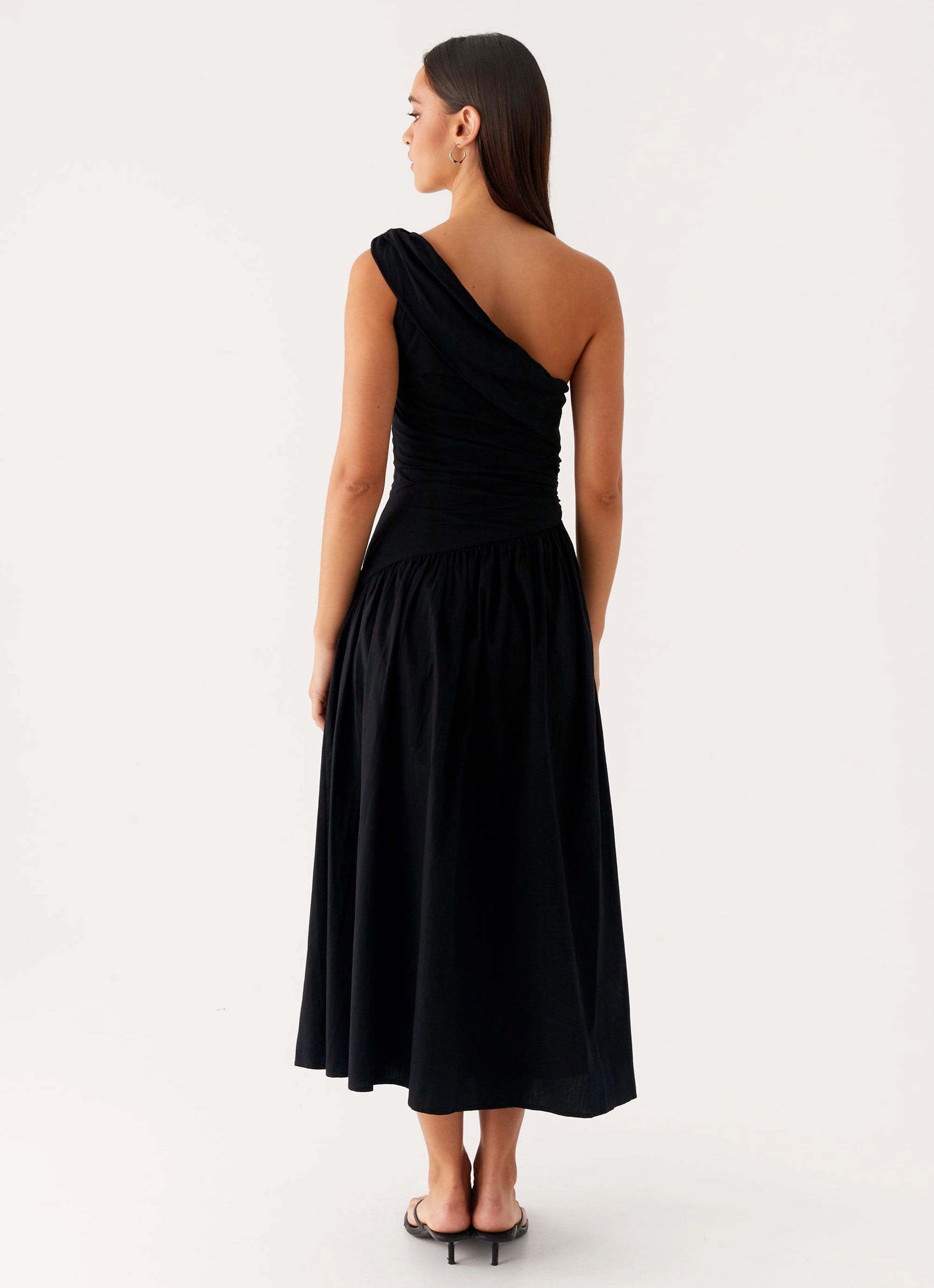 Janessa Midi Dress - Black Fashionable Fit packable