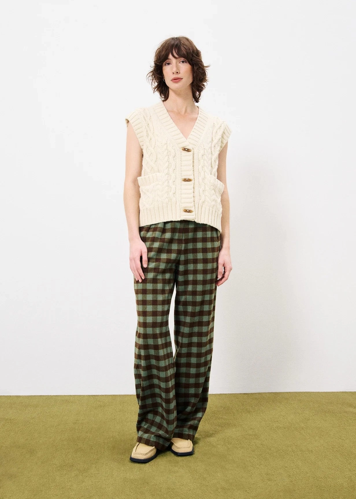 FRNCH Medea Sweater Vest Winter Wearable Cozy And Stylish