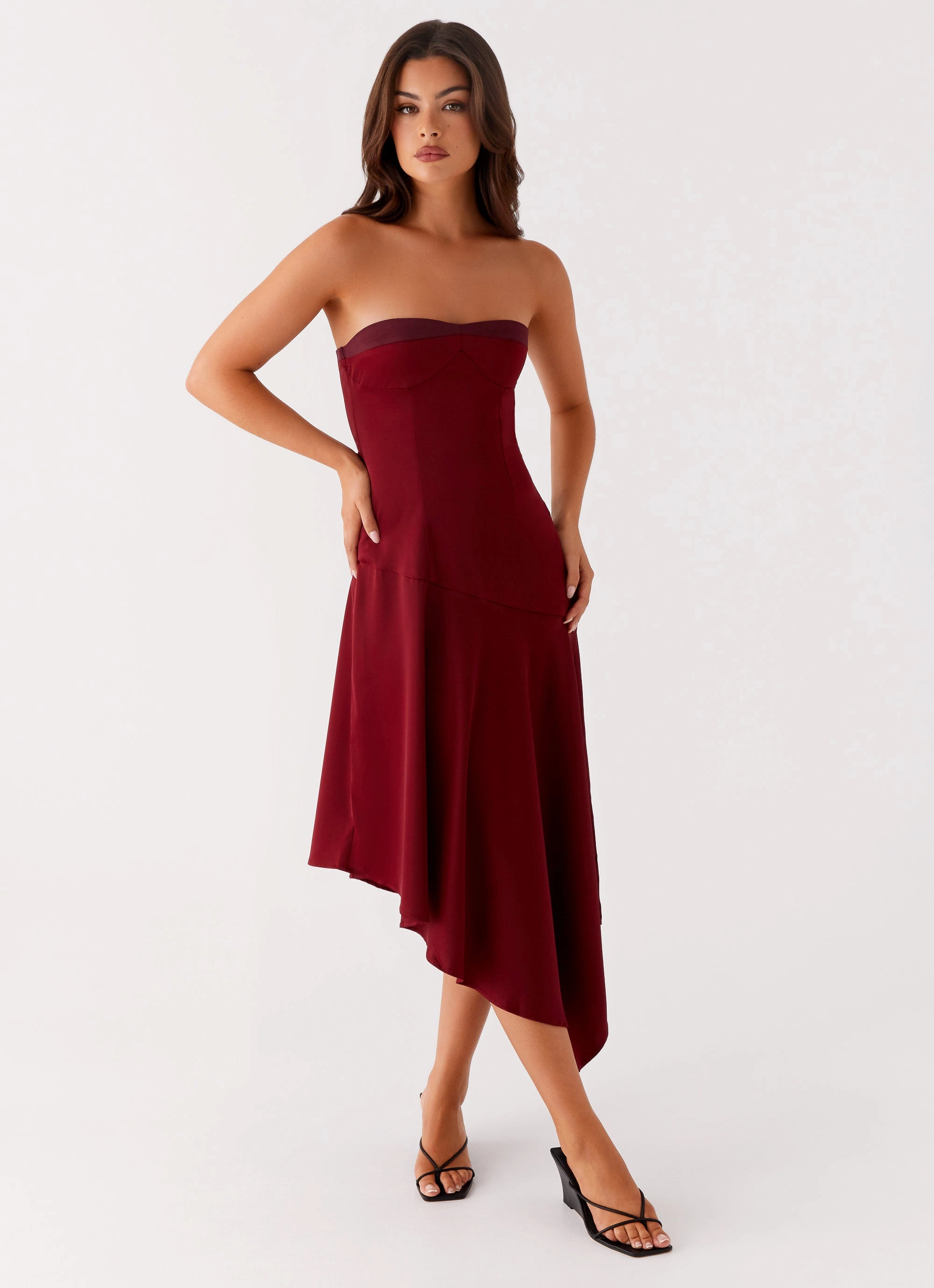 Matisse Midi Dress - Red Simple Touch Work Fitwear