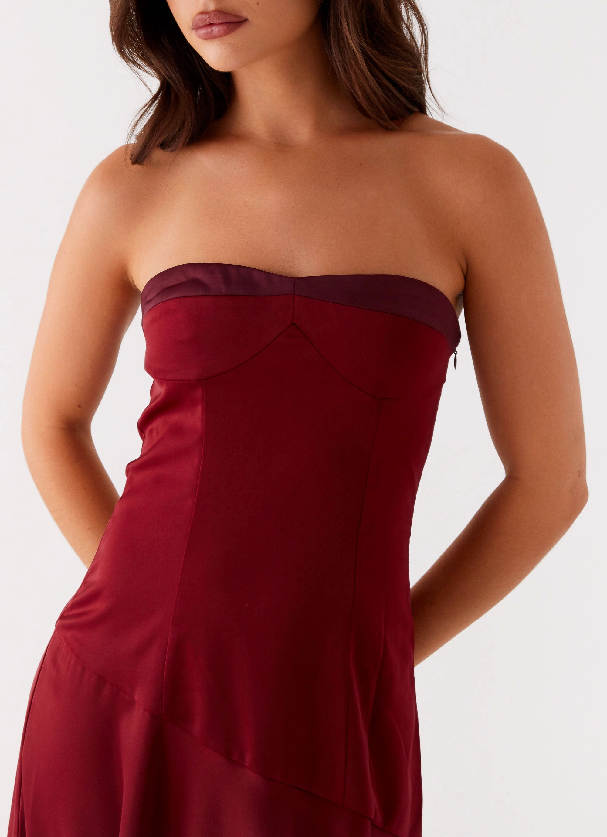 All Fitwear Easy Layers Matisse Midi Dress - Red