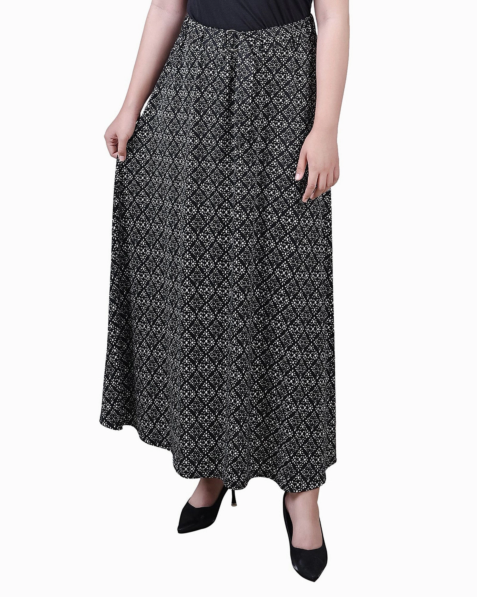 Lightweight-Layer Petite Maxi Length Skirt