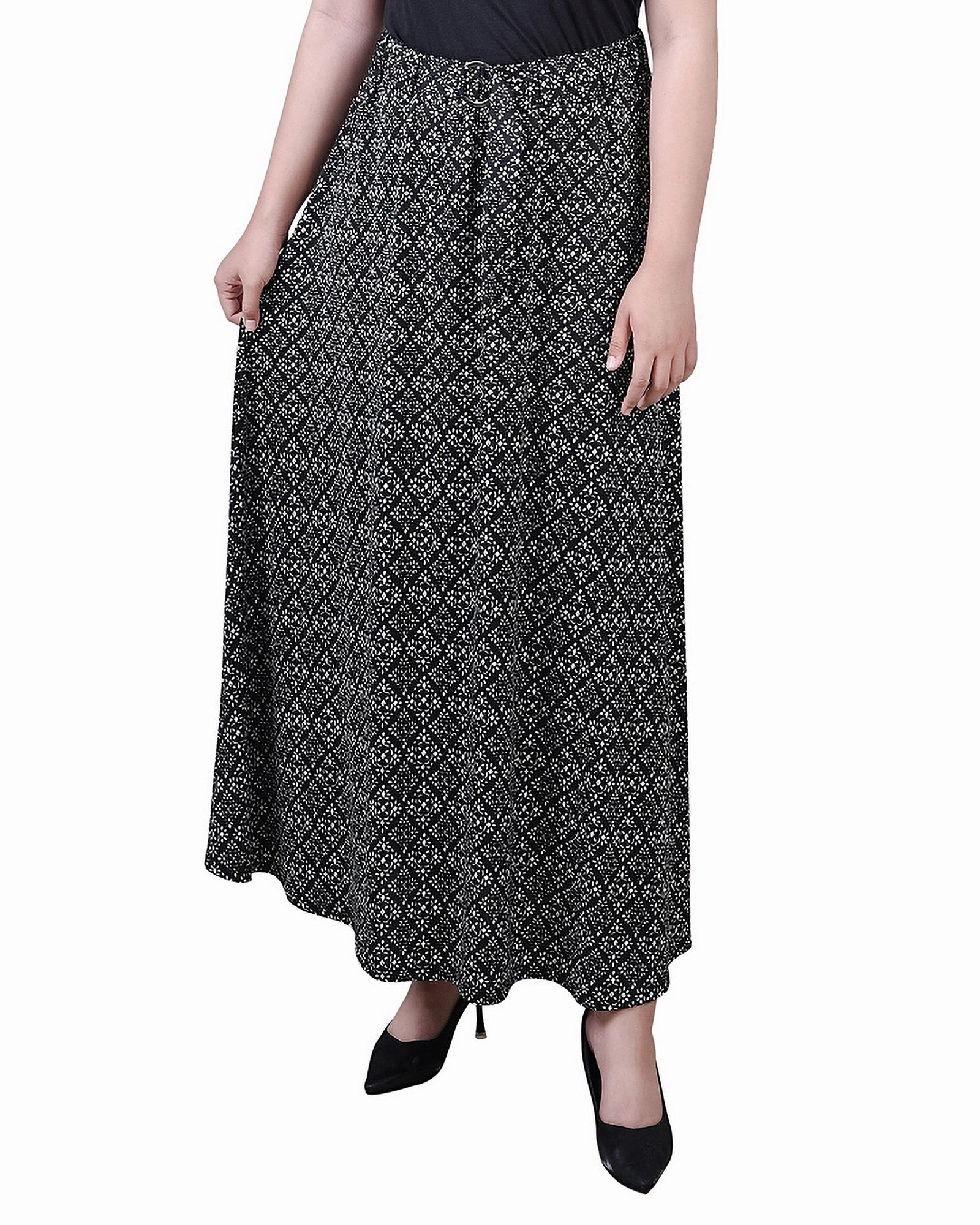 Mood Flex Petite Maxi Length Skirt