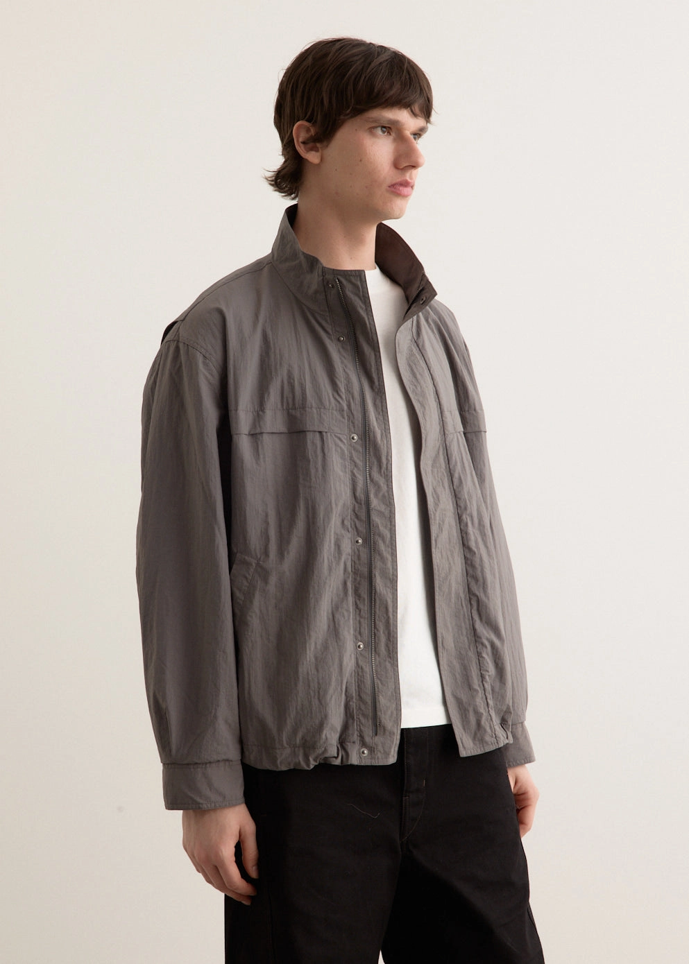 ConvertibleCollar Water Repellent Finish Courtyard Utility Jacket