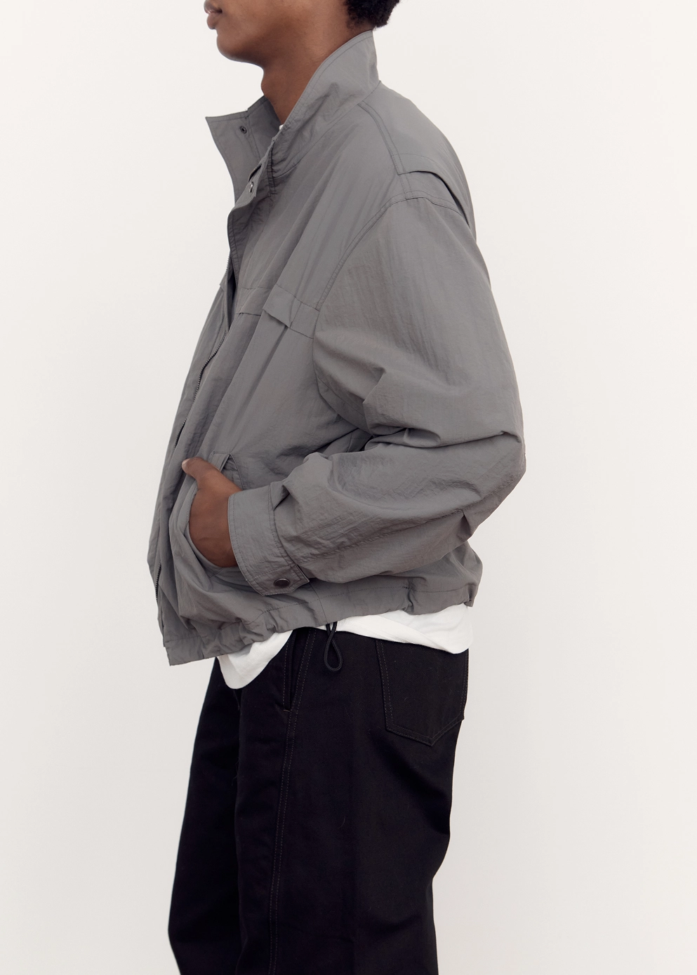 Convertible Collar Courtyard Utility Jacket