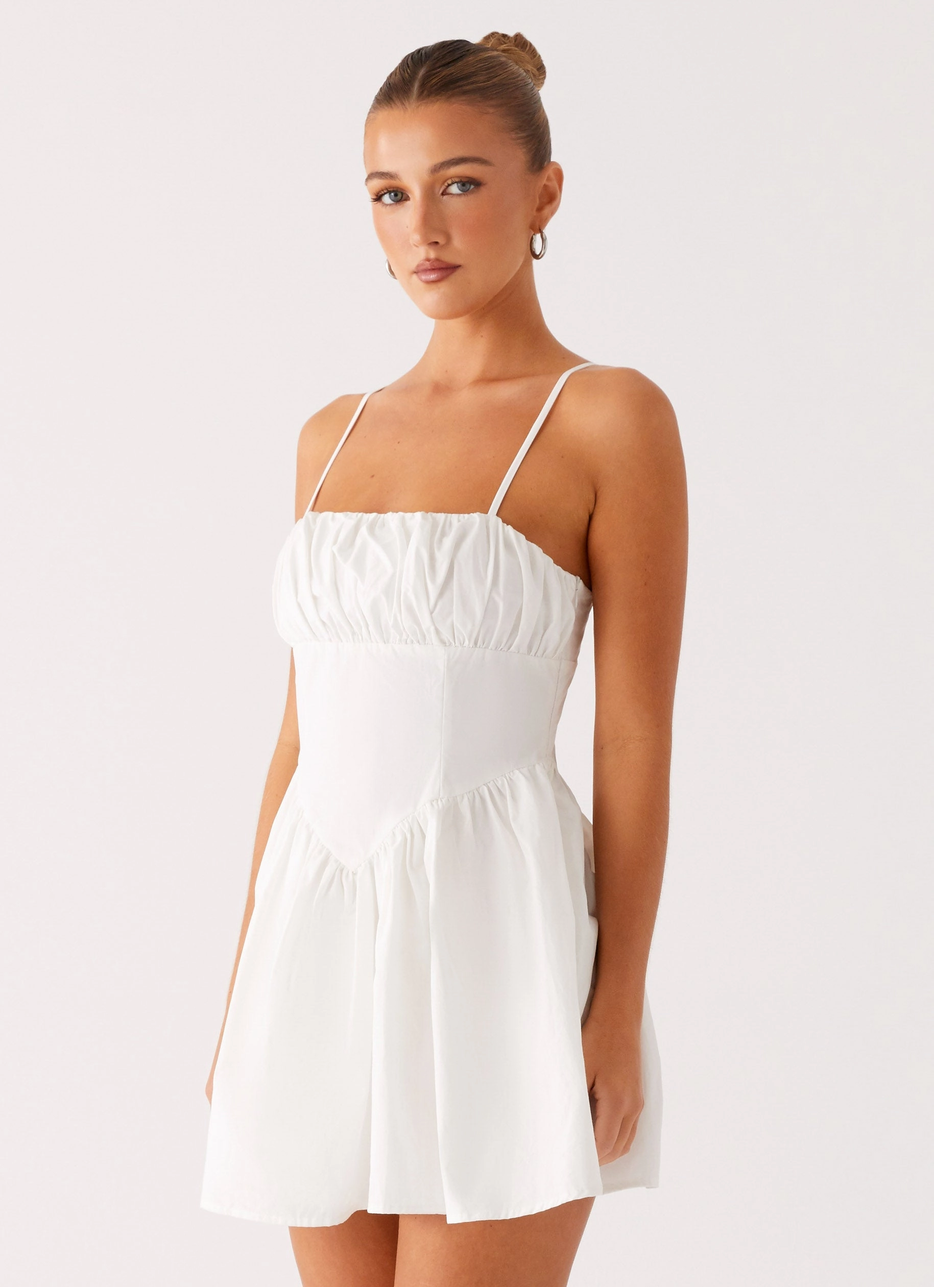 Phillipa Mini Dress - White Korean Trend