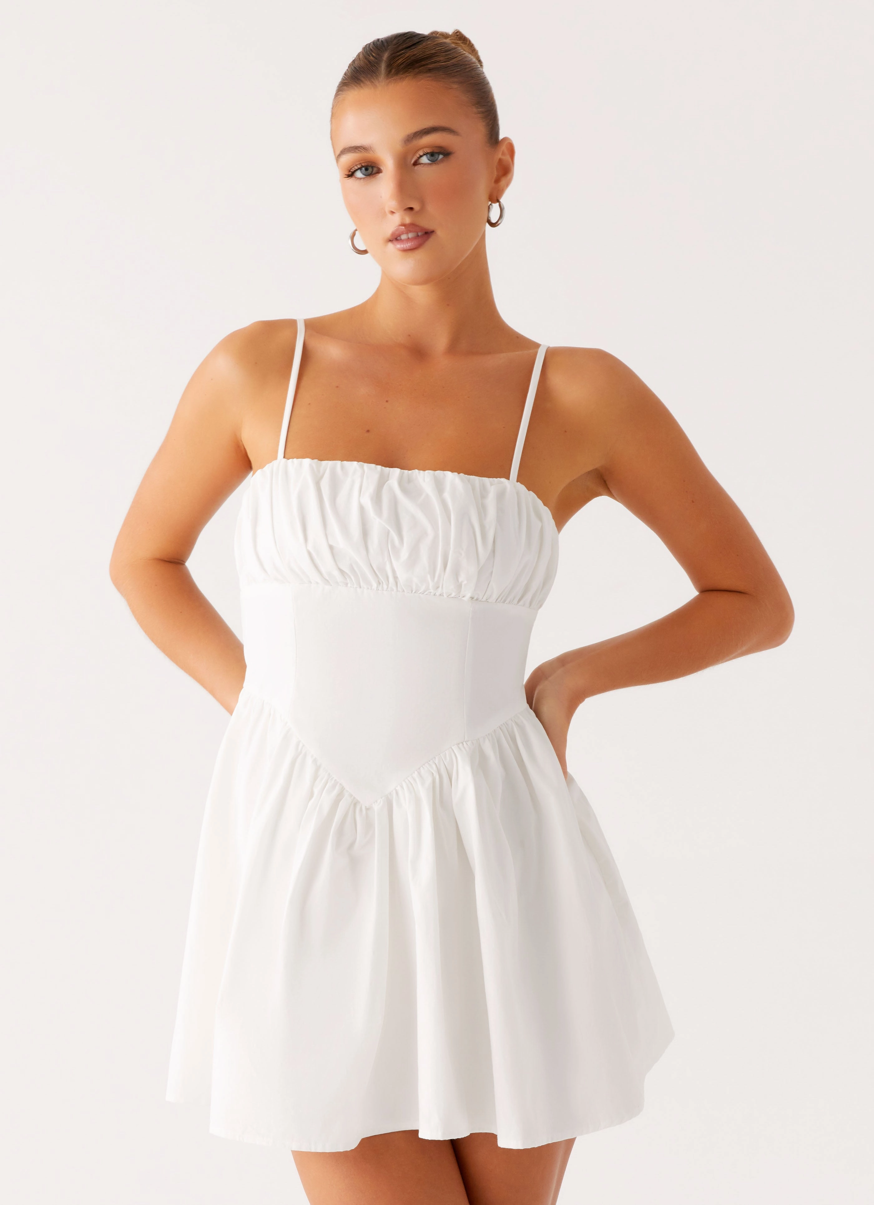 Phillipa Mini Dress - White Evening Wear Classic Mood