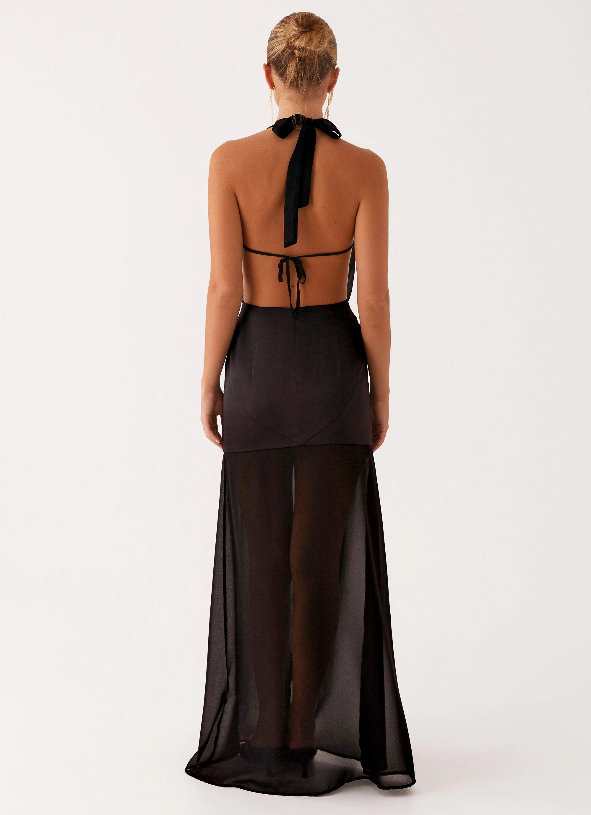 Understated Elegance Feminine Touch Fenella Maxi Dress - Black