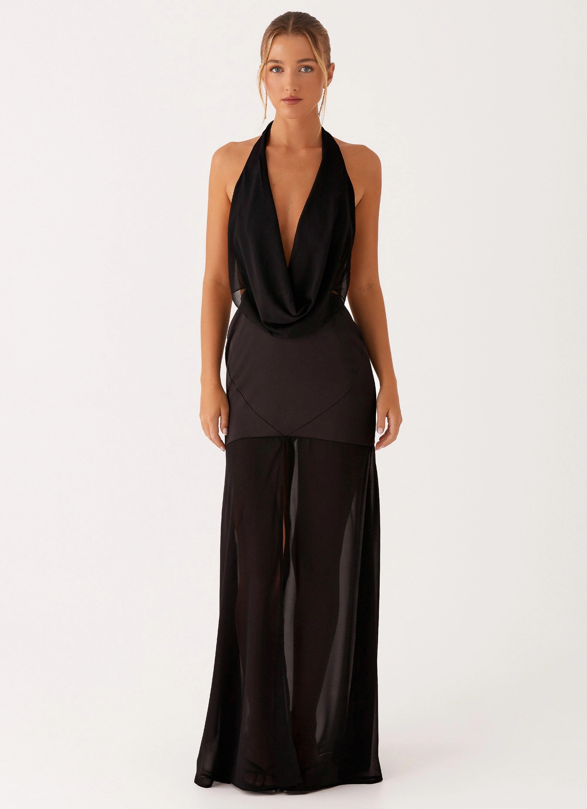 Shore Time Heart Glow Fenella Maxi Dress - Black