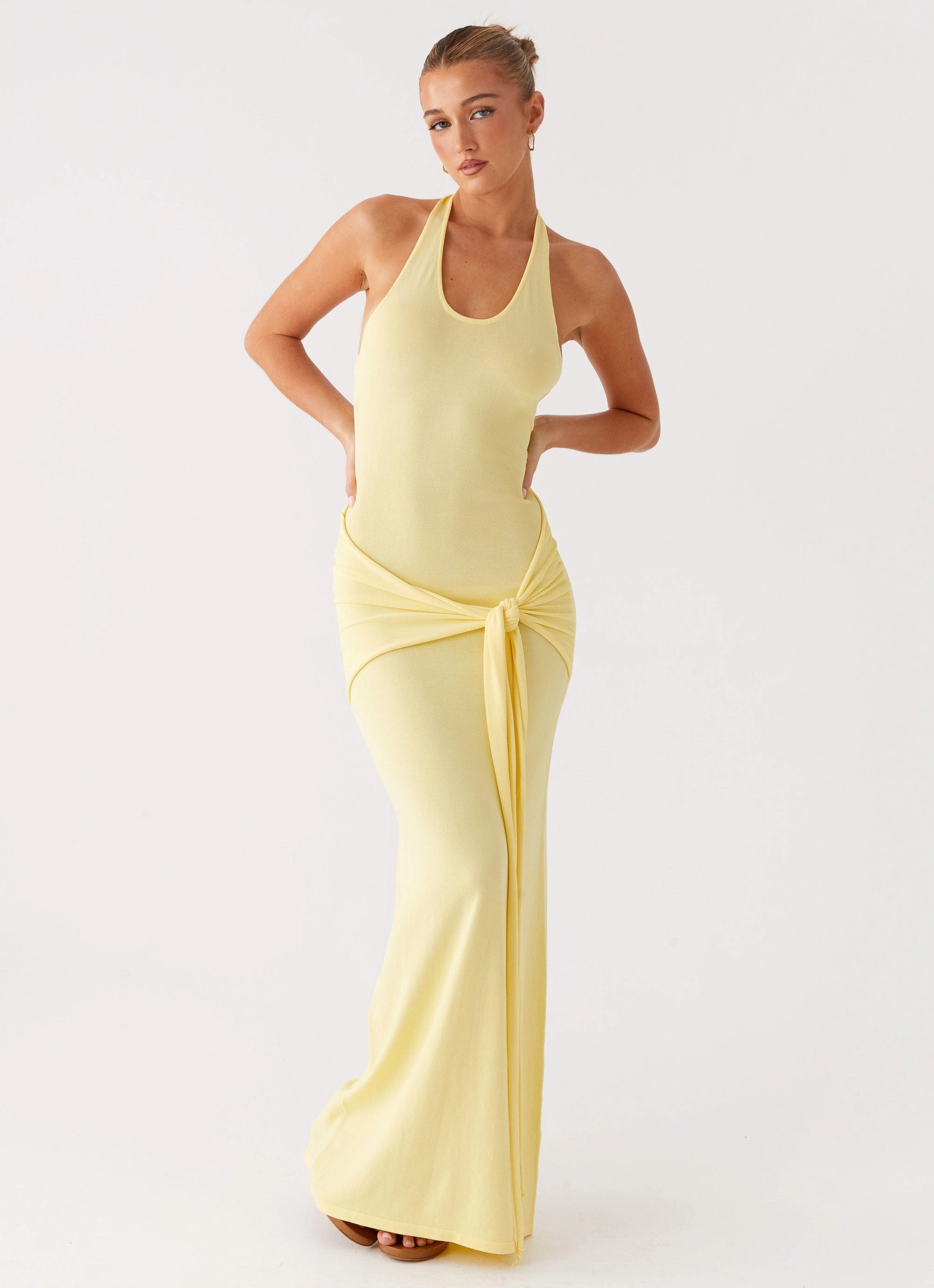 Pina Colada Knit Maxi Dress - Yellow Smart Pairing