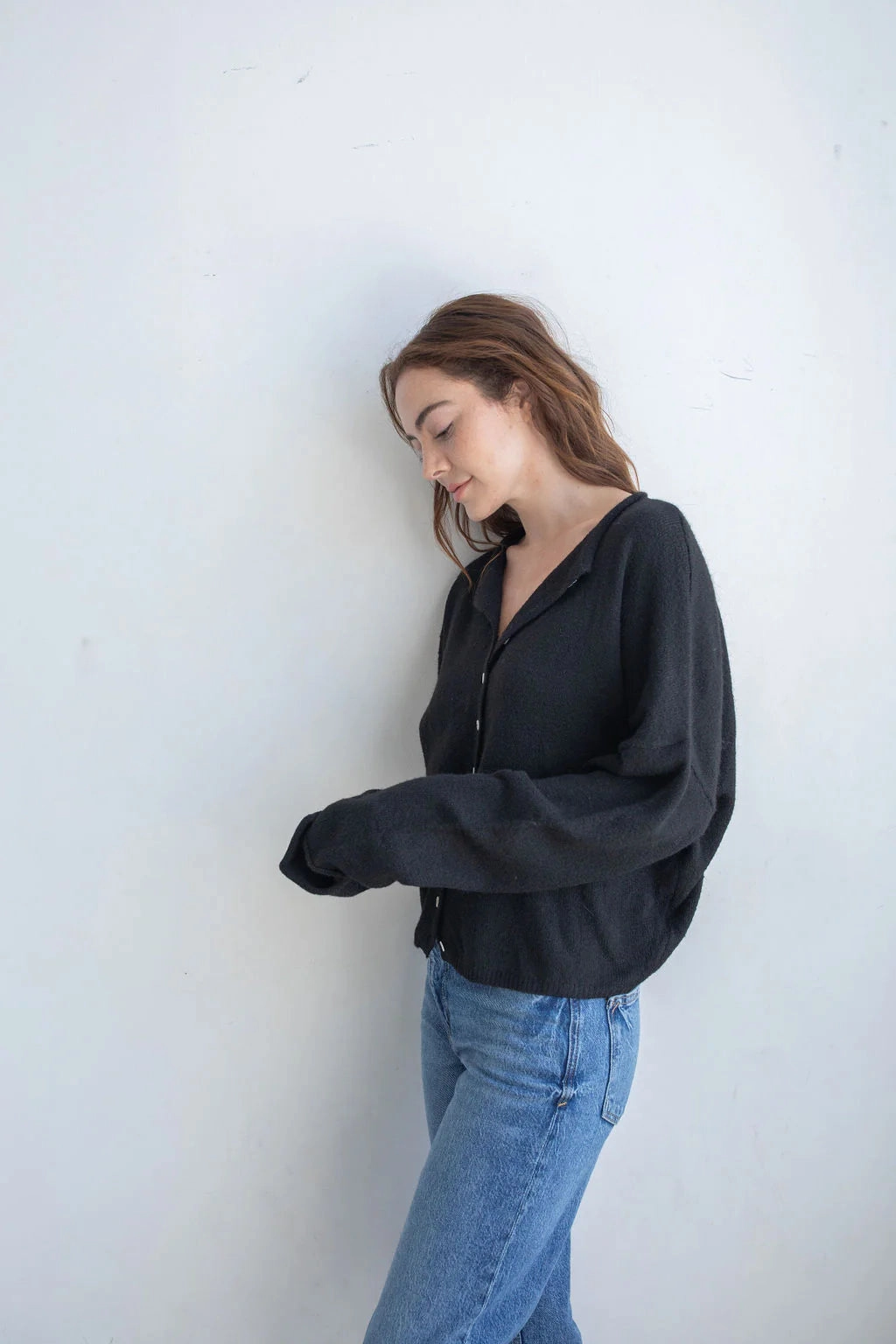 Piper Cardigan - Black Stylish Knit Look