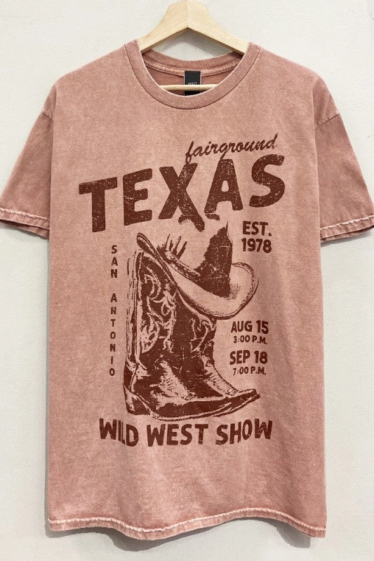 Texas Wild West Tee S-XL Fashion Must-Have