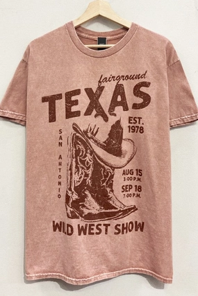 Texas Wild West Tee S-XL Fashion Must-Have