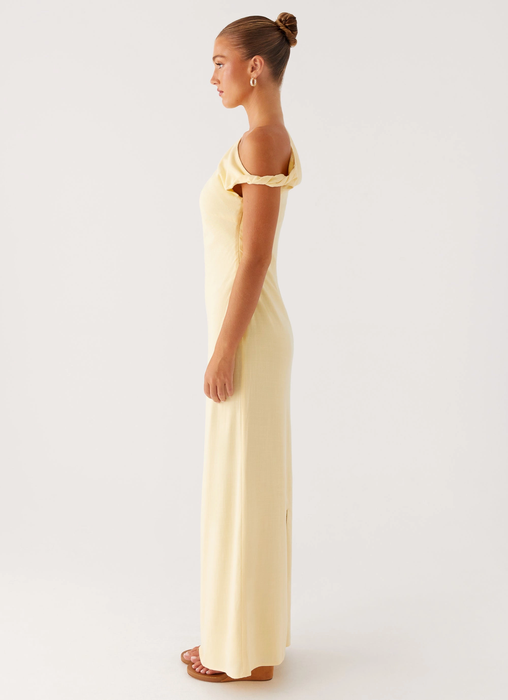 Cozy Drape Mckenna Maxi Dress - Yellow