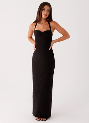 Color Soft Cheryl Maxi Dress - Black