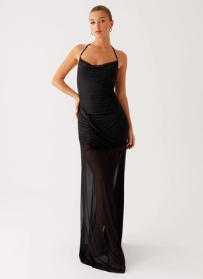 Mckinley Maxi Dress - Black Daywear Comfort