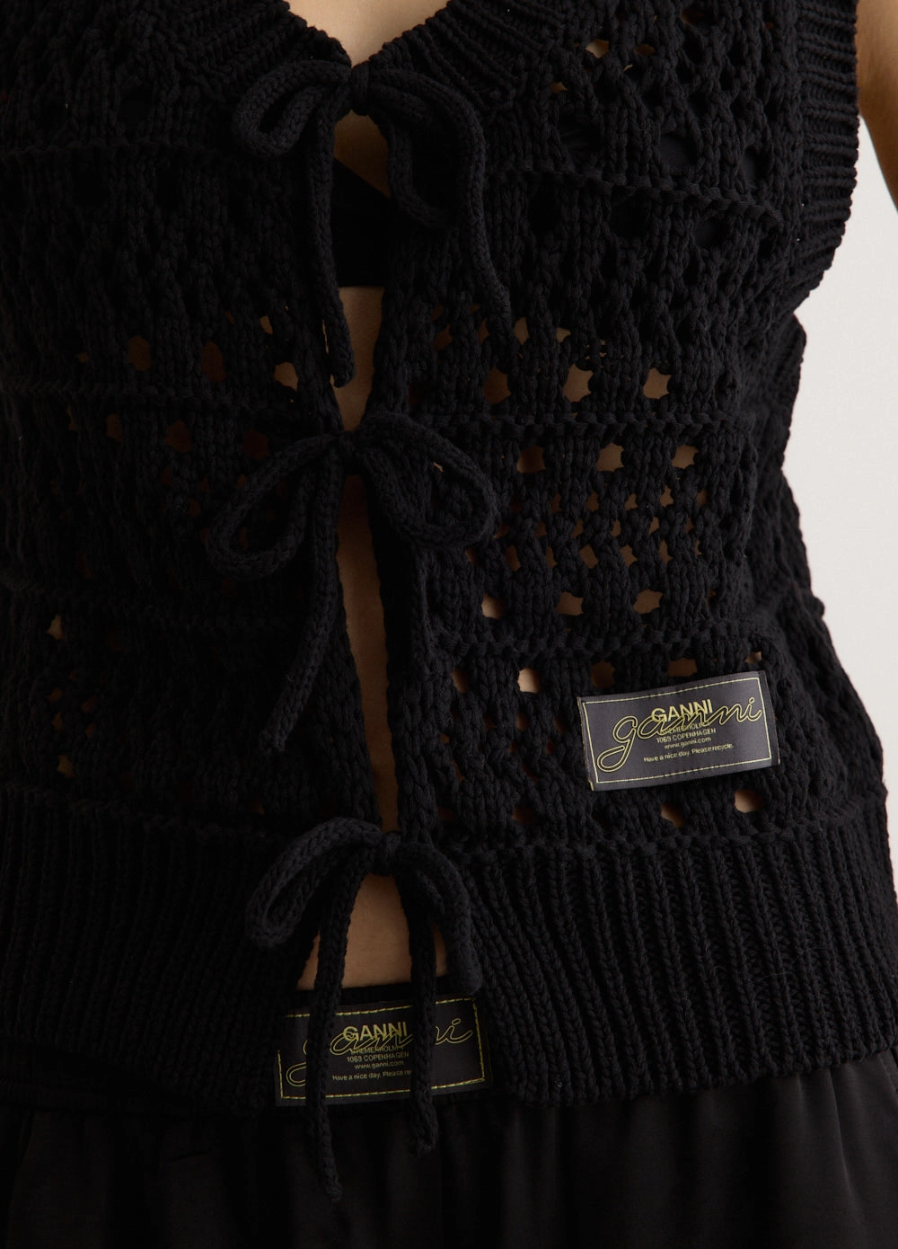 Butter Soft Yarn Cotton Mix Tie String Vest