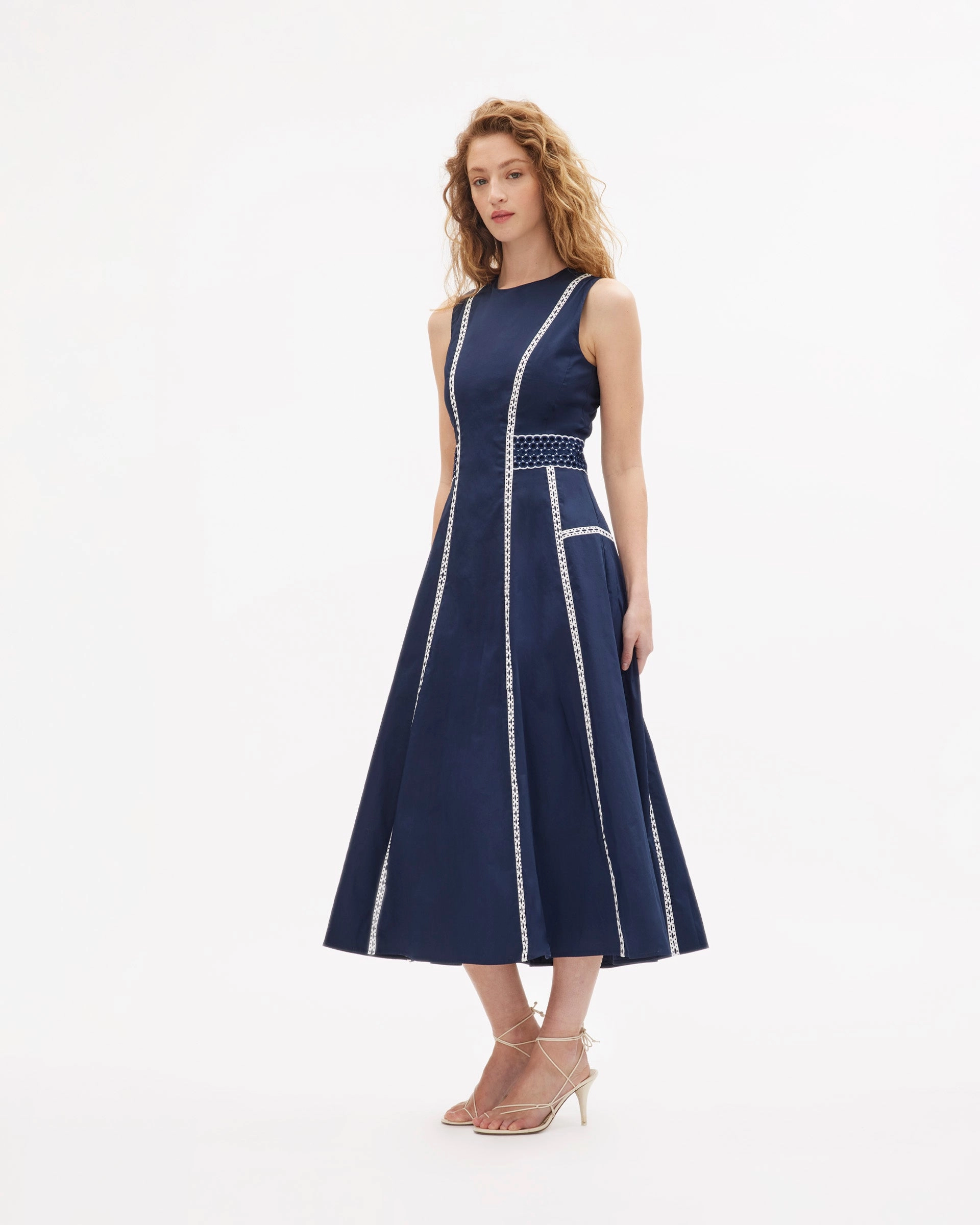 Abstract Pattern Nordic Calm Sloane Dress