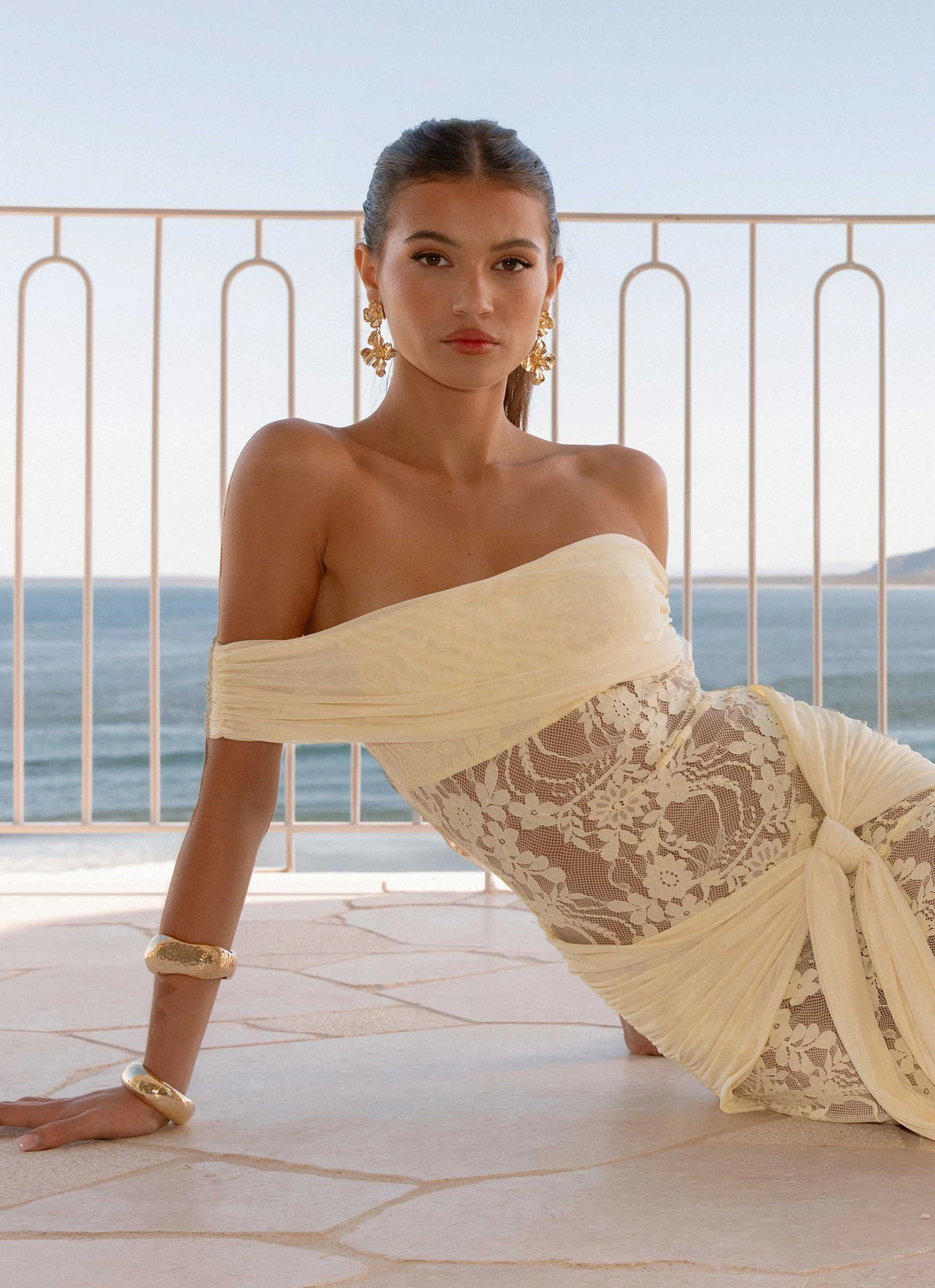 Smooth Wear Daily Favorite Gracie Twist Maxi Dress - Yellow