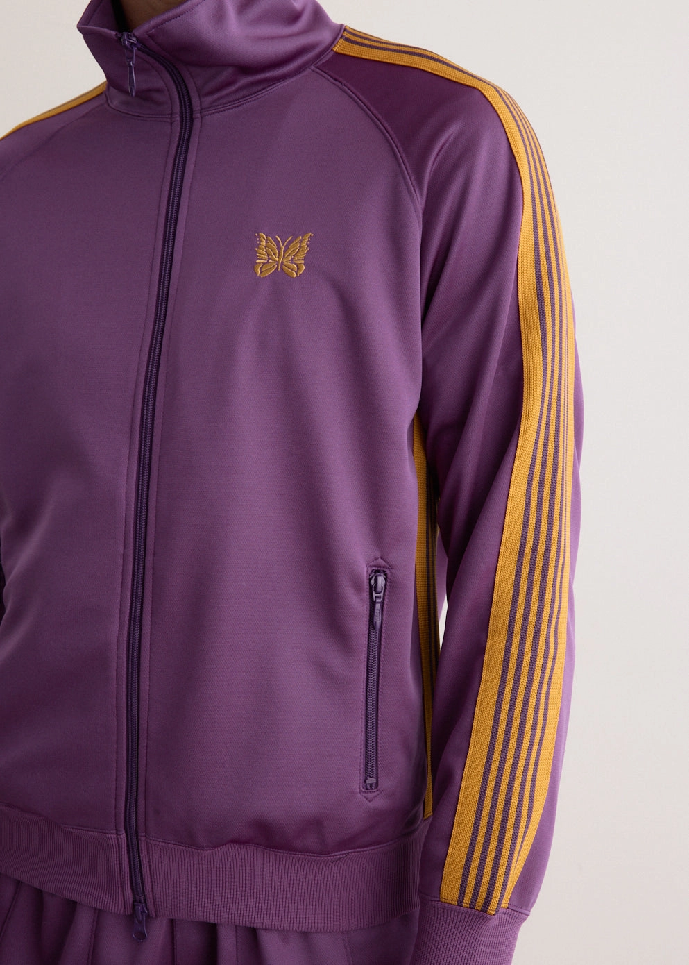 ContouredShoulderFit Clean Outer Poly Smooth Track Jacket