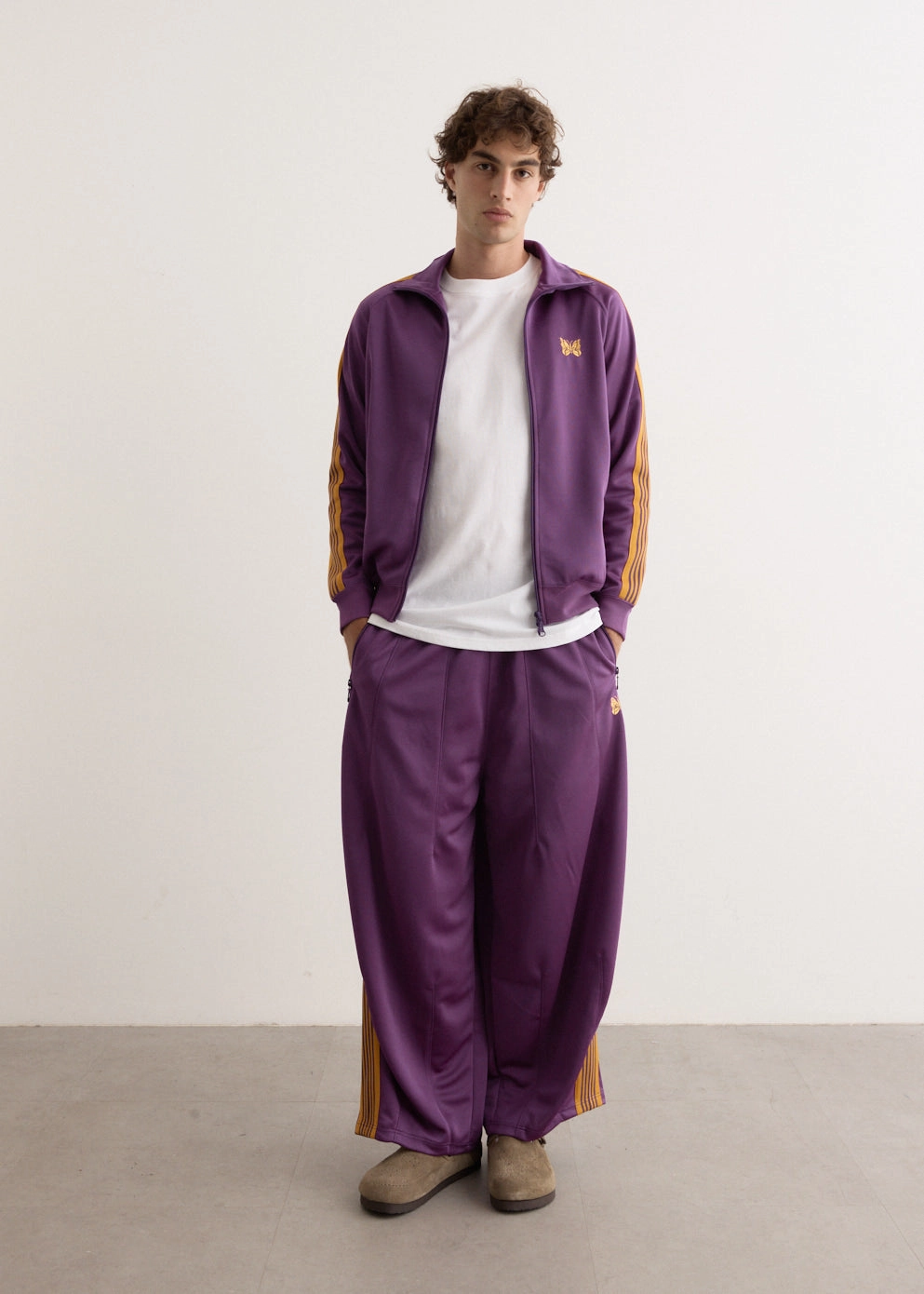 Poly Smooth Track Jacket Soft Fleece Interior Travel Light Fit