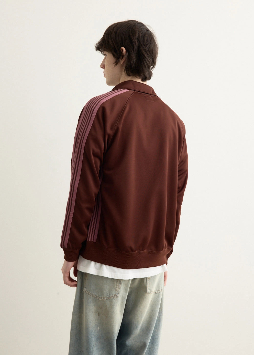 Poly Smooth Track Jacket Simple Layers Non Chafing Neckline