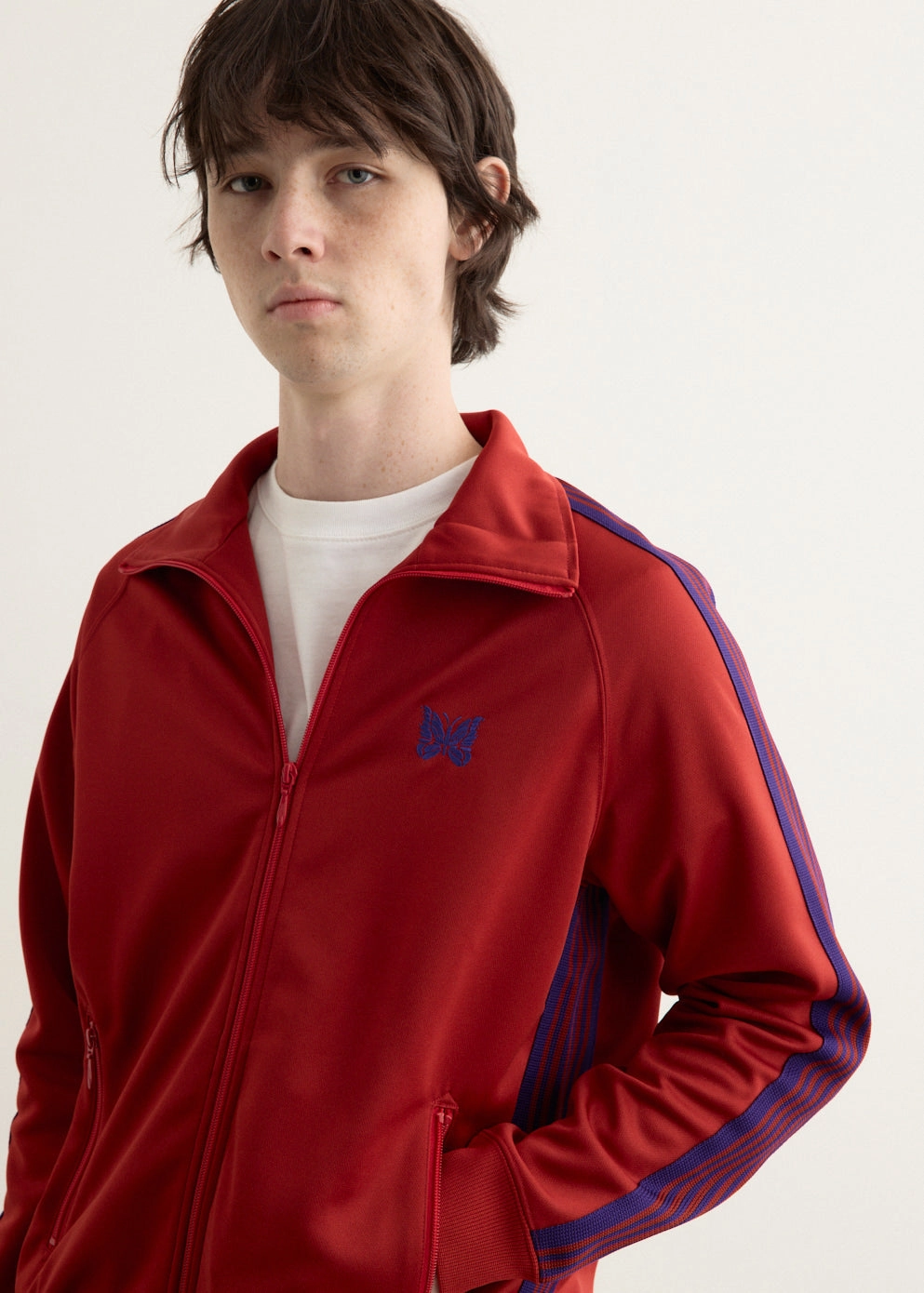 Flexible Daily Fit ContouredShoulderFit Poly Smooth Track Jacket