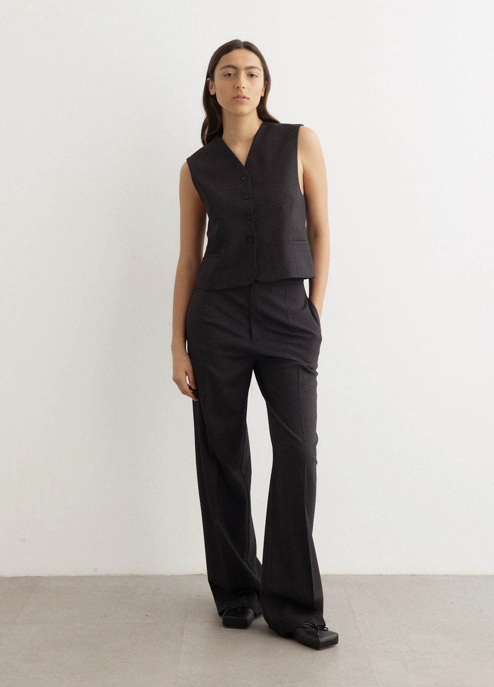 Quilted Stitching Pattern Teora Sleeveless Vest