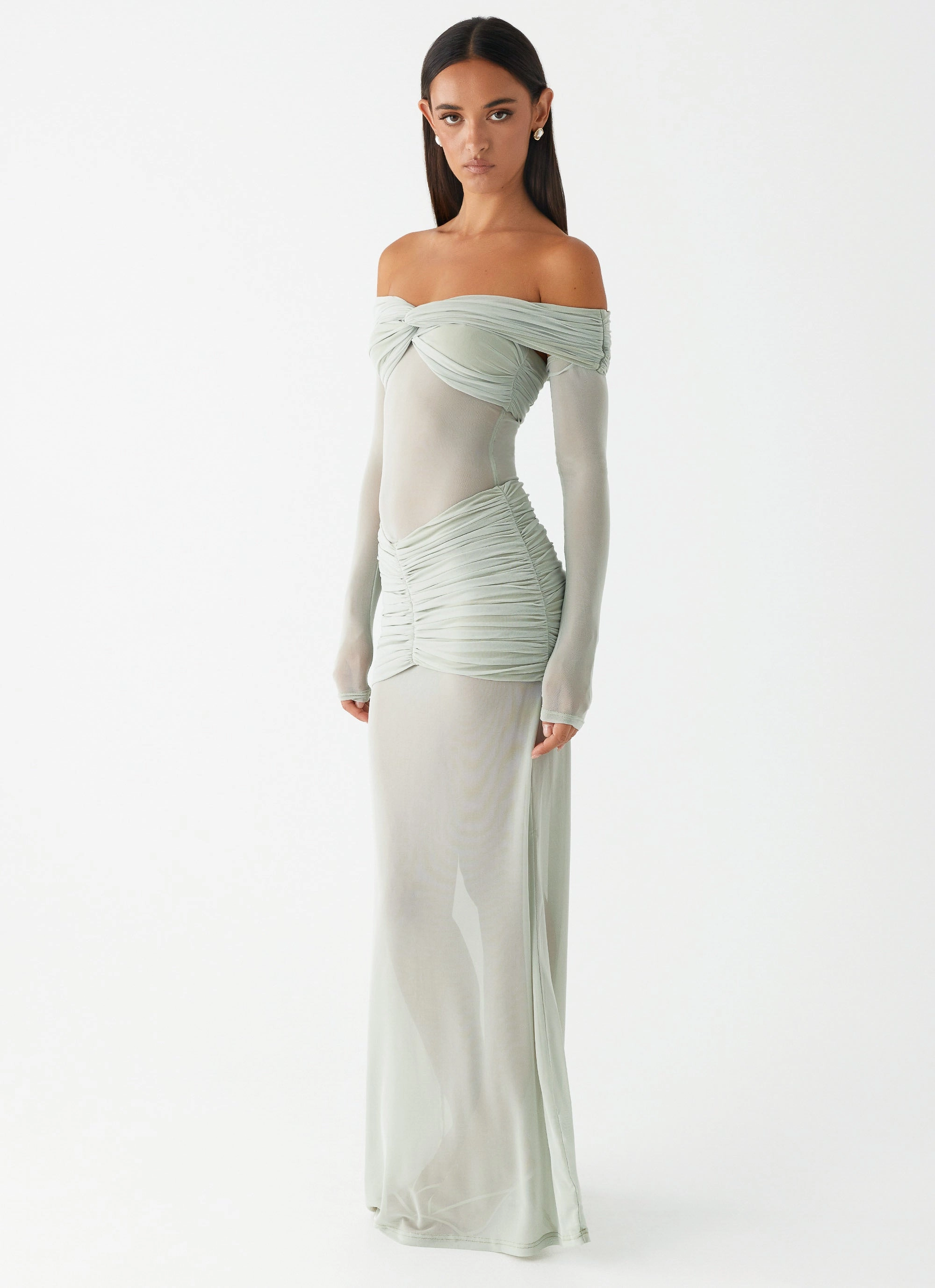 Refined fit Artistic Vibe Mercy Maxi Dress - Sage
