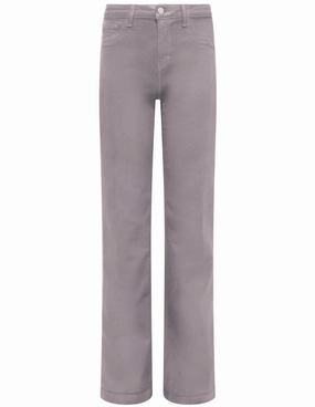PRE-ORDER-L'AGENCE Clayton High Rise Wide Leg Coated Jeans in Driftwood Coated Outdoor Outfit Comfy Choice