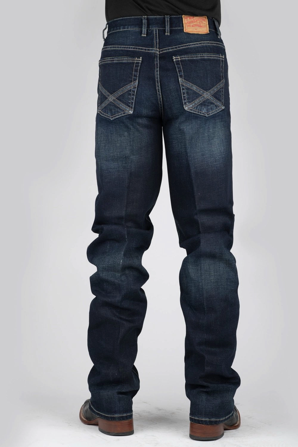 Weekend Wear Chill Outfit Relaxed Style Earthy Stetson Mens 1521 Fit Blue Cotton Blend Jeans