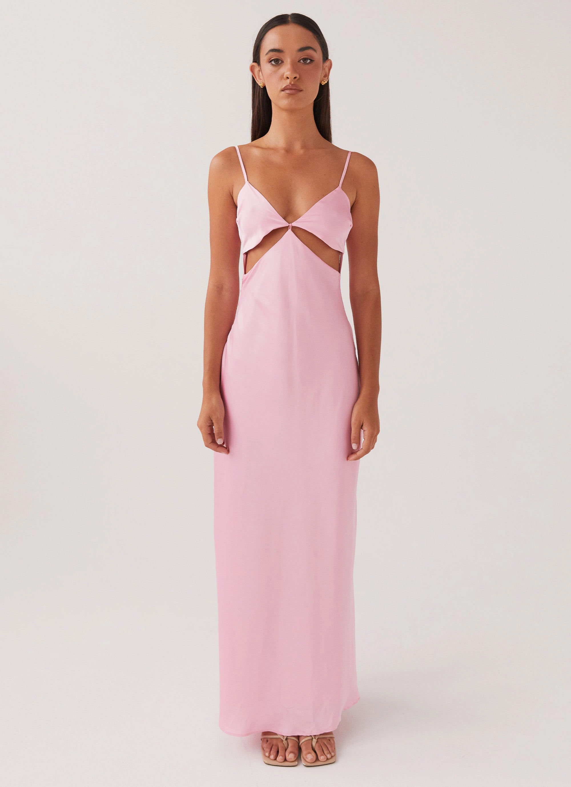 Pretty In Pink Maxi Dress - Rose Quartz vacation look