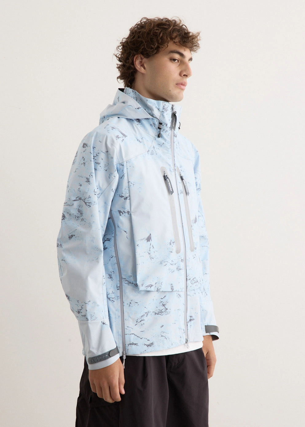 Printed Pertex Shield Rain Jacket Windproof Closure