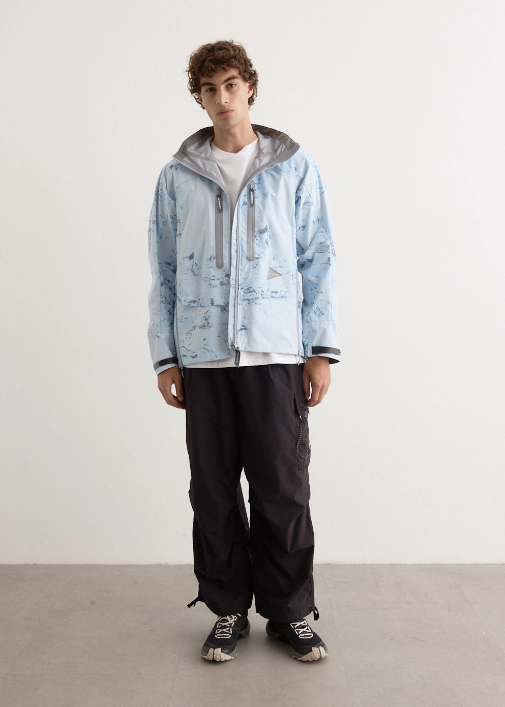 Chic Urban Elegant Styling Printed Pertex Shield Rain Jacket