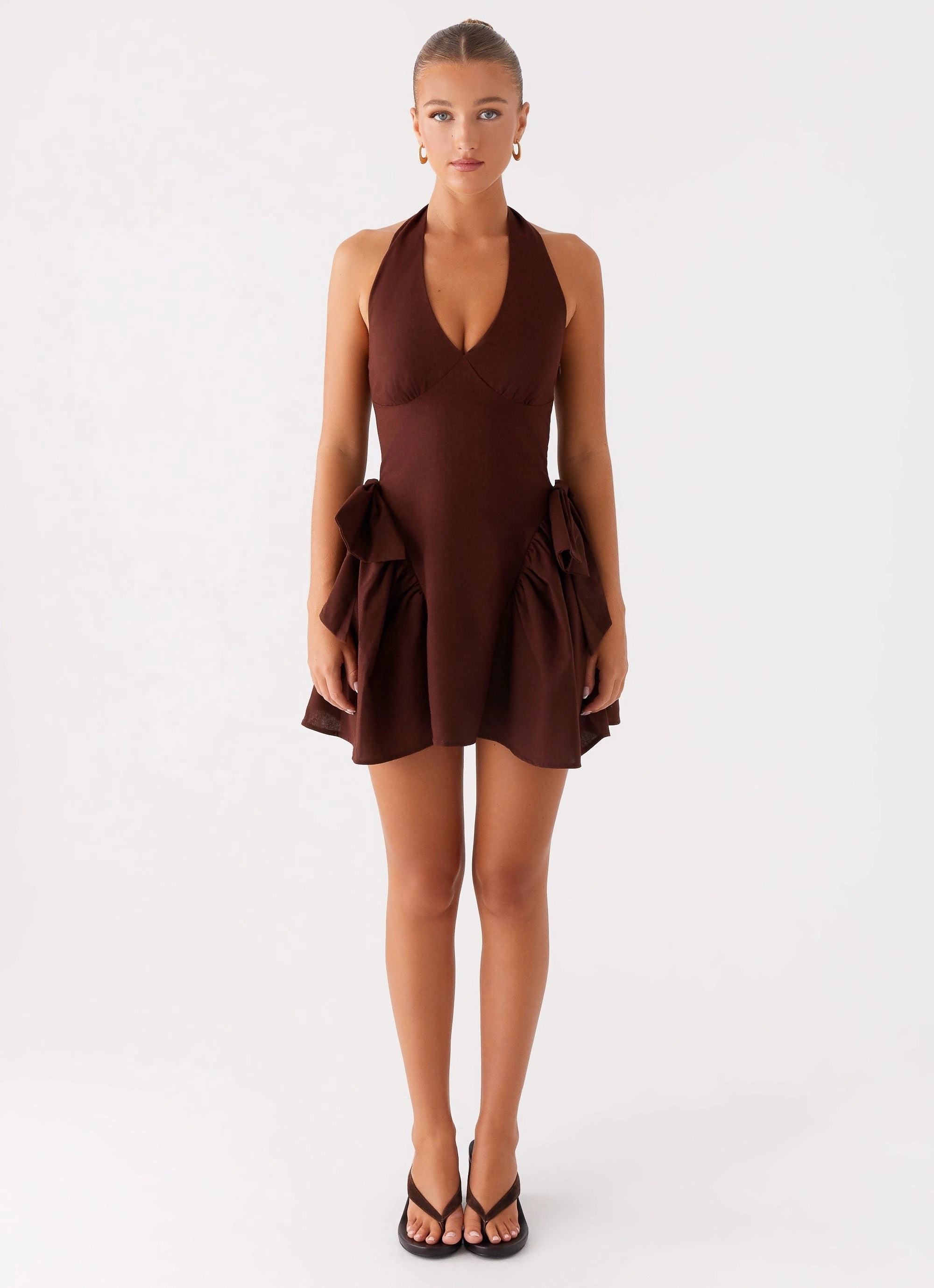 Avalo Mini Dress - Chocolate Must-have Perfect For Any Occasion