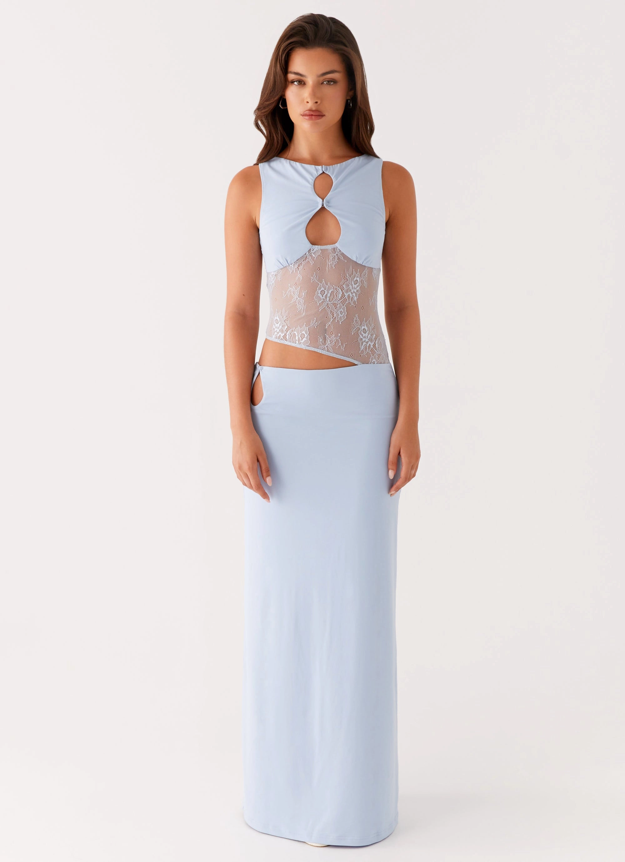 Prophecy Maxi Dress - Blue Modern Chic TemperatureRegulatingFabric