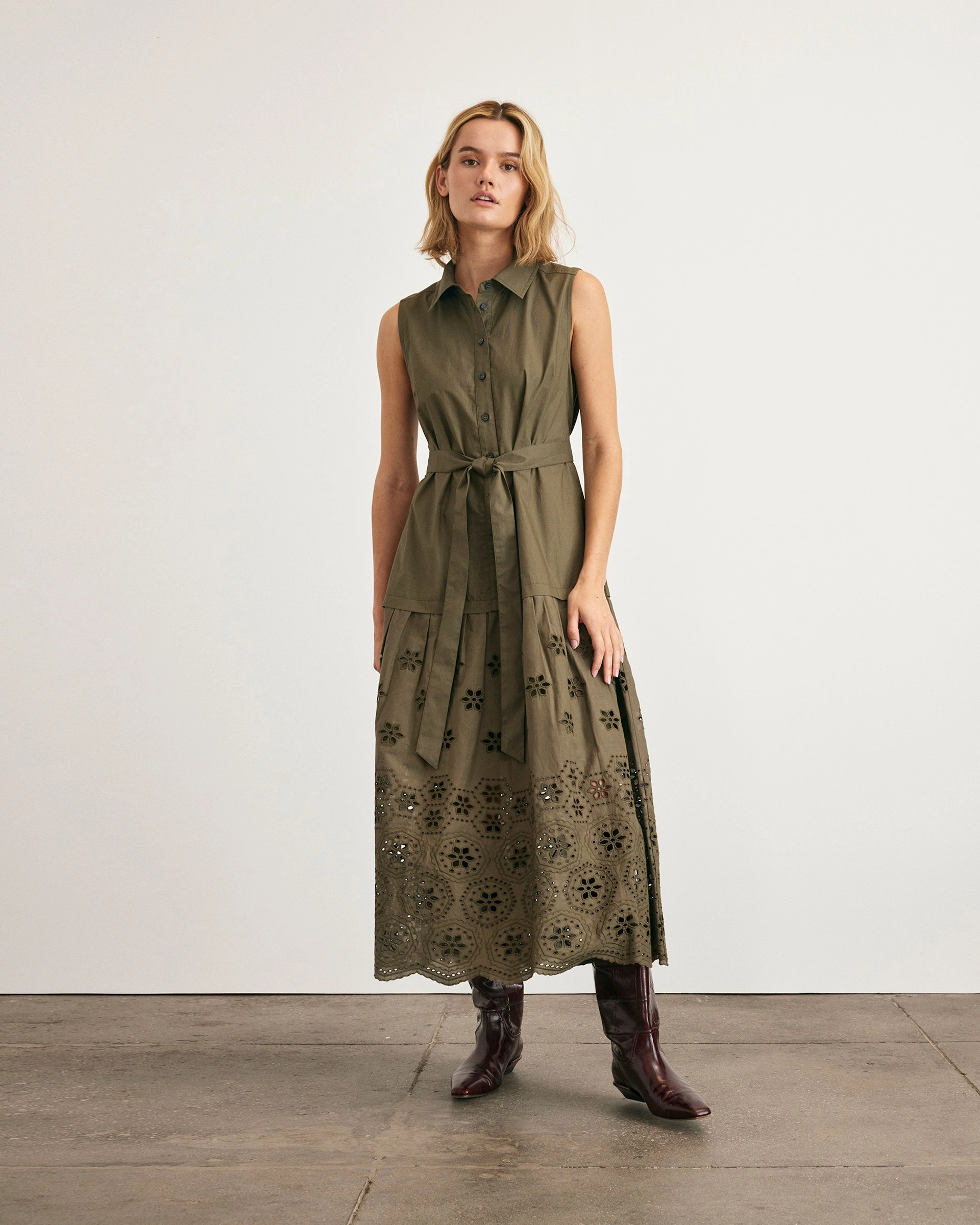 Textured Flow Bailey Dress